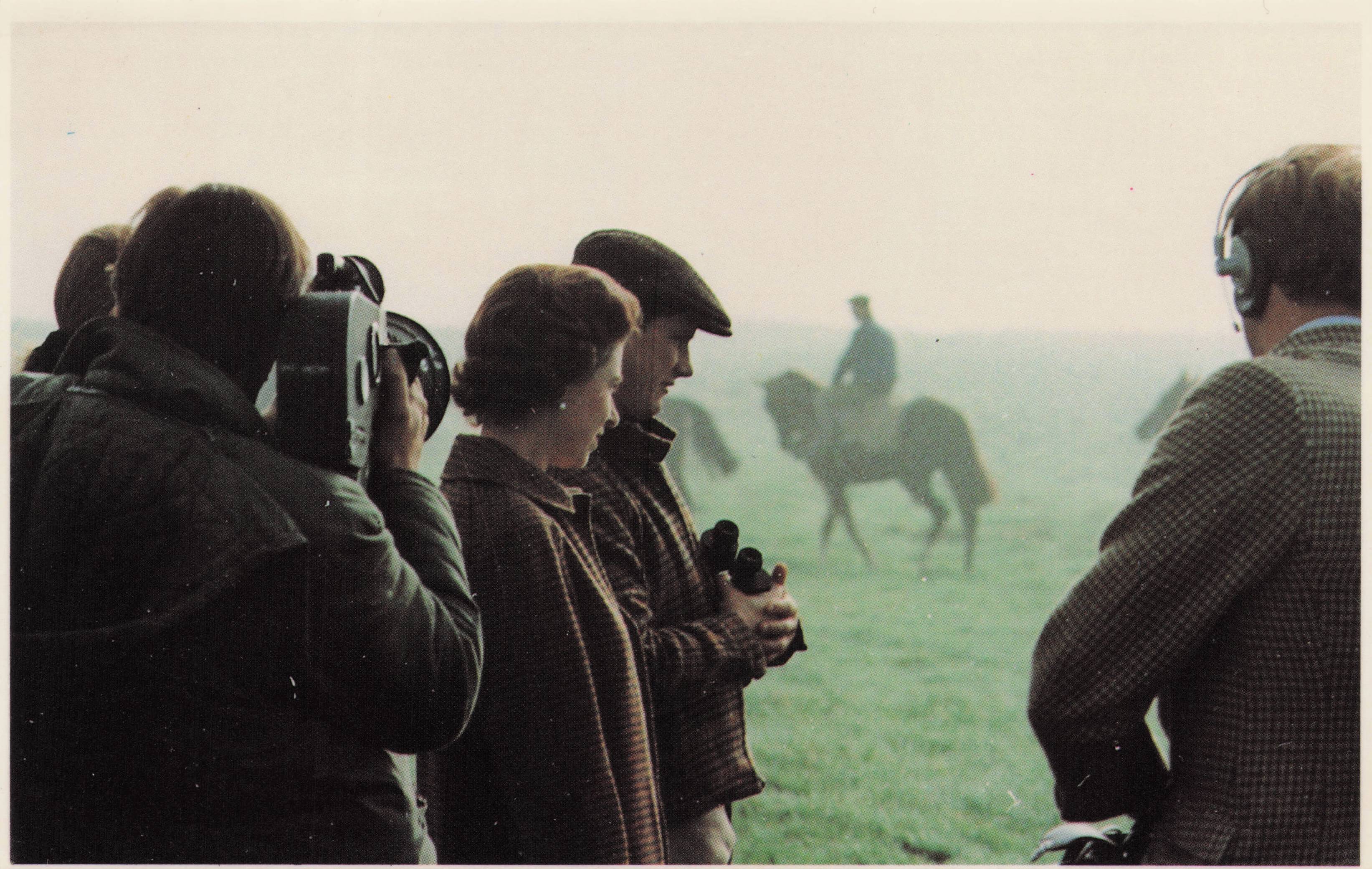 Berkshire Downs Royal Stud Farm Racehorse Queen Elizabeth II Rare Postcard