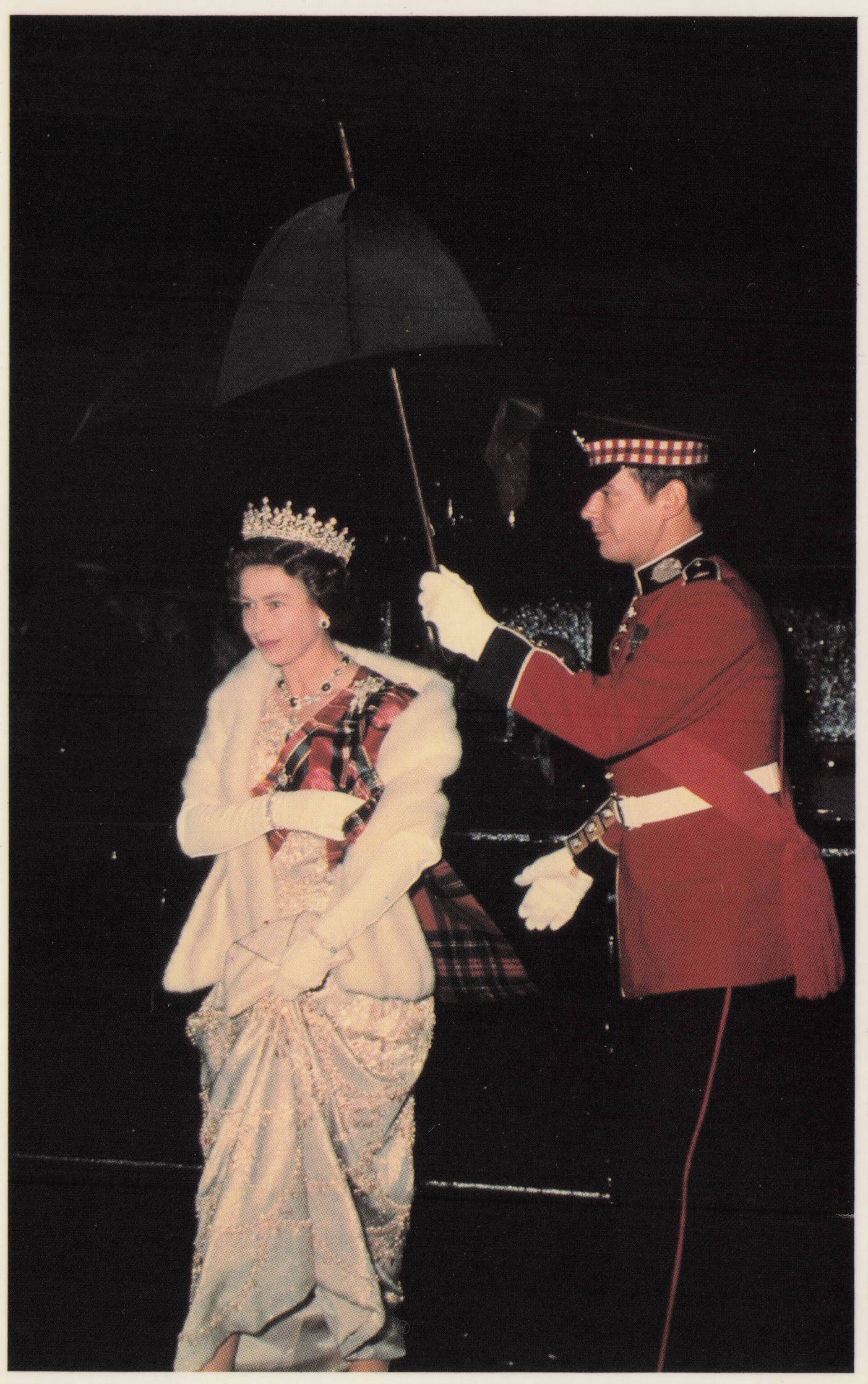 Holyrood Edinburgh Royal Visit 1972 Scotland Queen Elizabeth II Rare Postcard