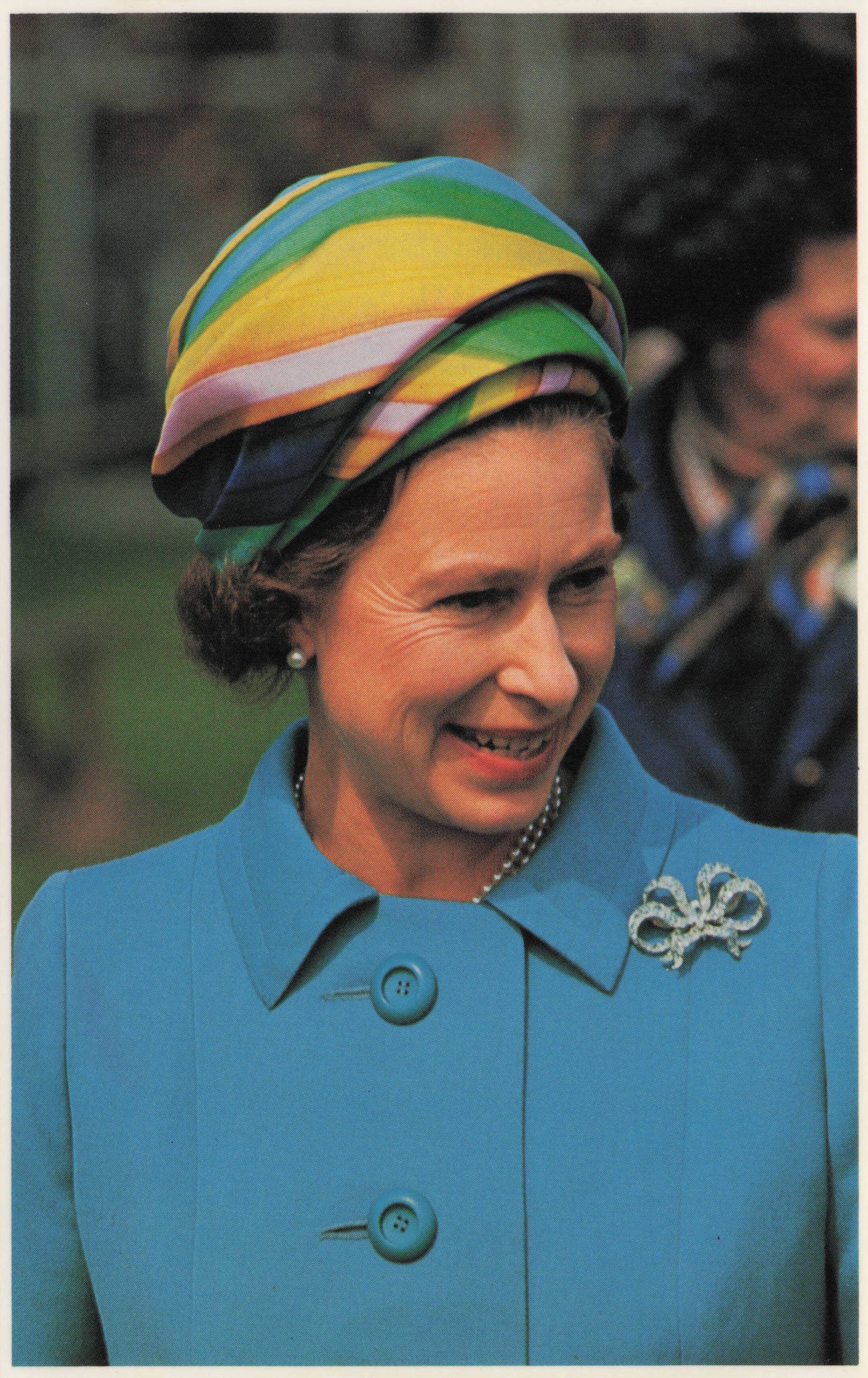 Queen Elizabeth II Canada Northwest Territories Tour 1970 Royal Photo Postcard