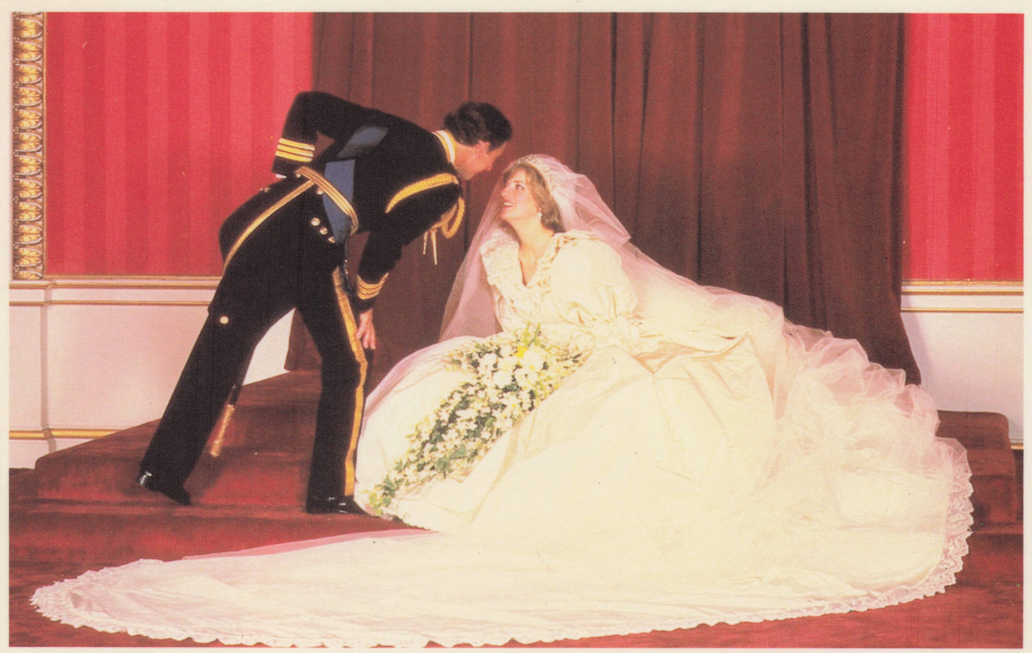 Prince Charles Princess Diana Royal Wedding Patrick Lichfield Royal Portrait Postcard