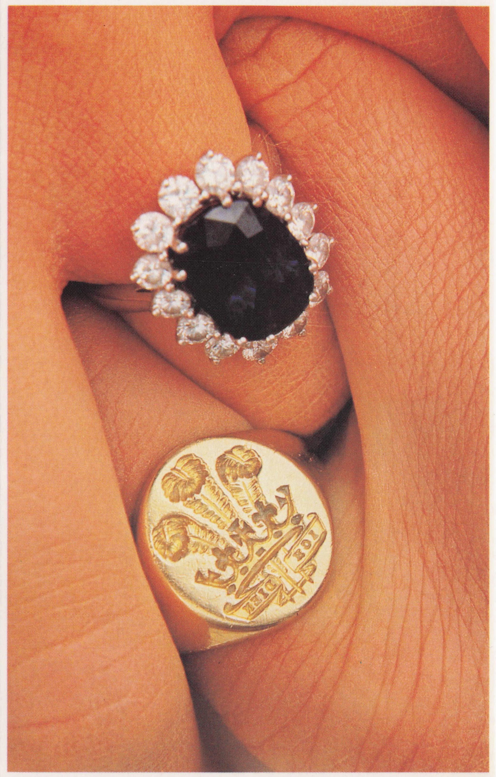 Princess Diana Jewellery Prince Charles Royal Wedding Ring Betrothal Postcard