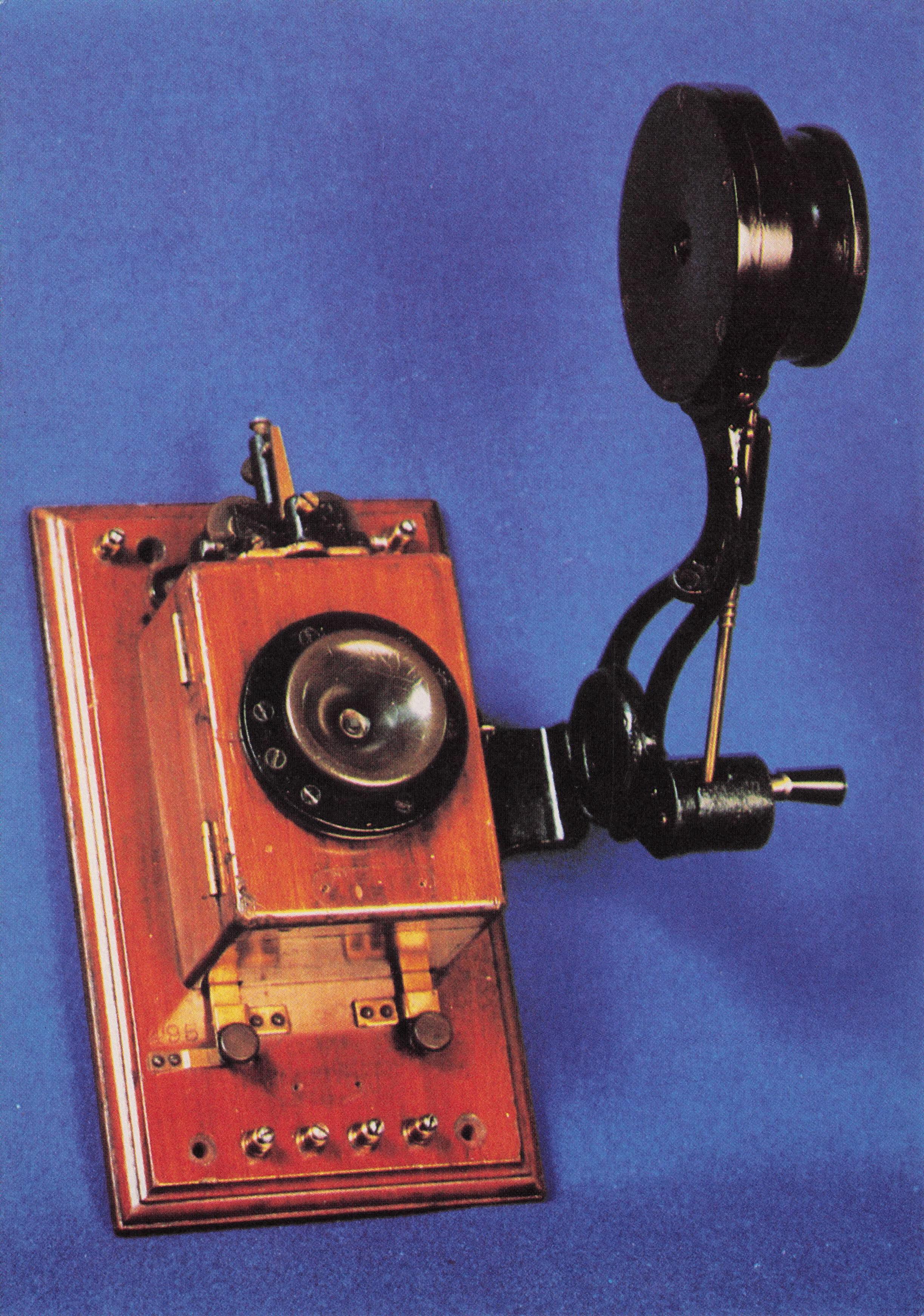 Edison's Victorian Antique 1879 Telephone Postcard