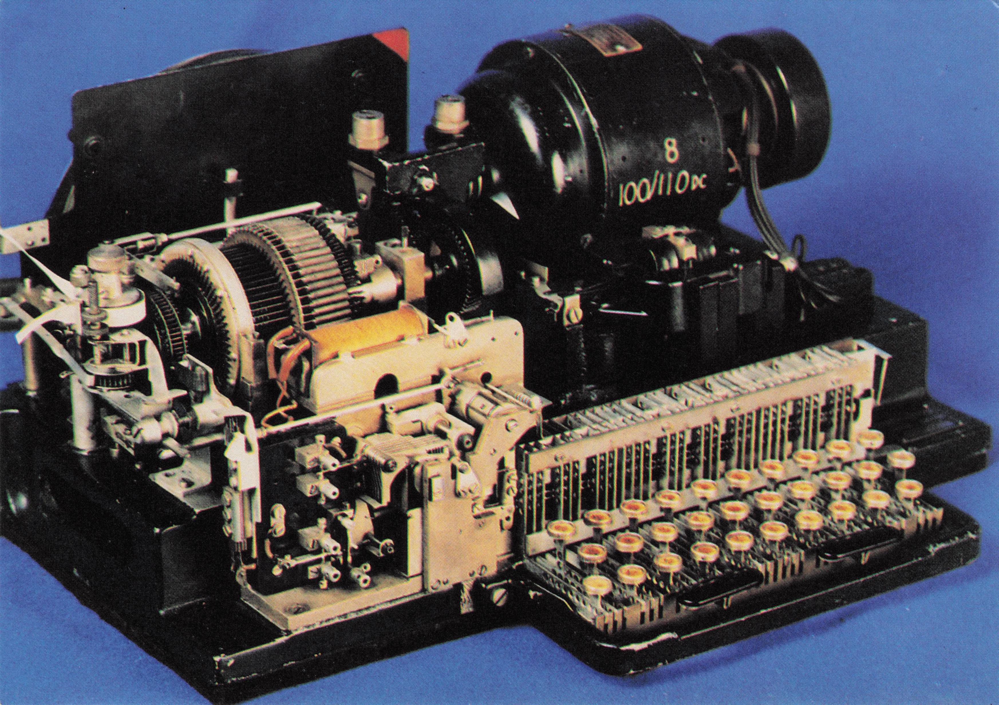 Creed 1930s Antique Teleprinter Telegram Postcard