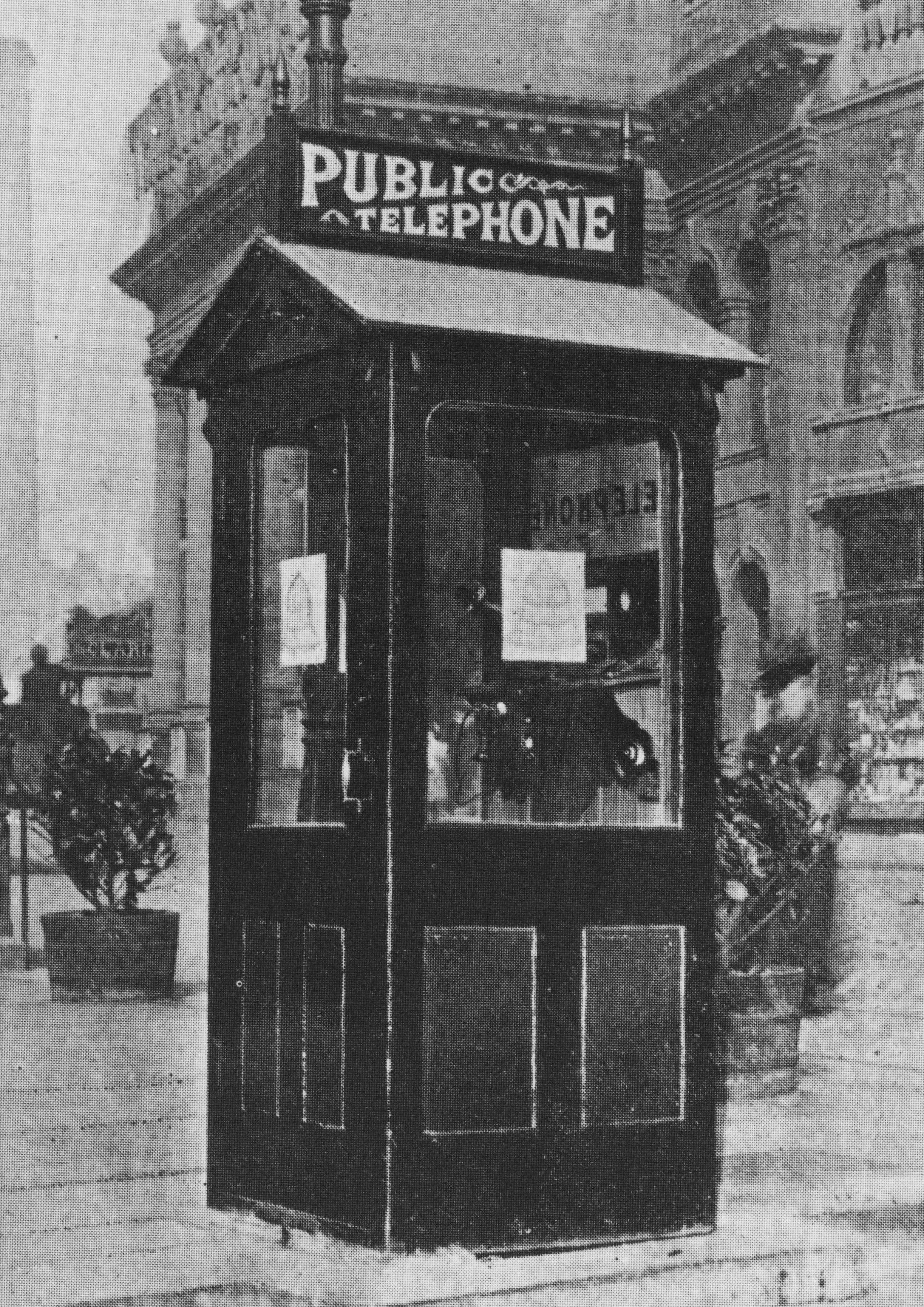 Antique Telephone Box Nottingham 1908 Kiosk British Telecom Photo Postcard