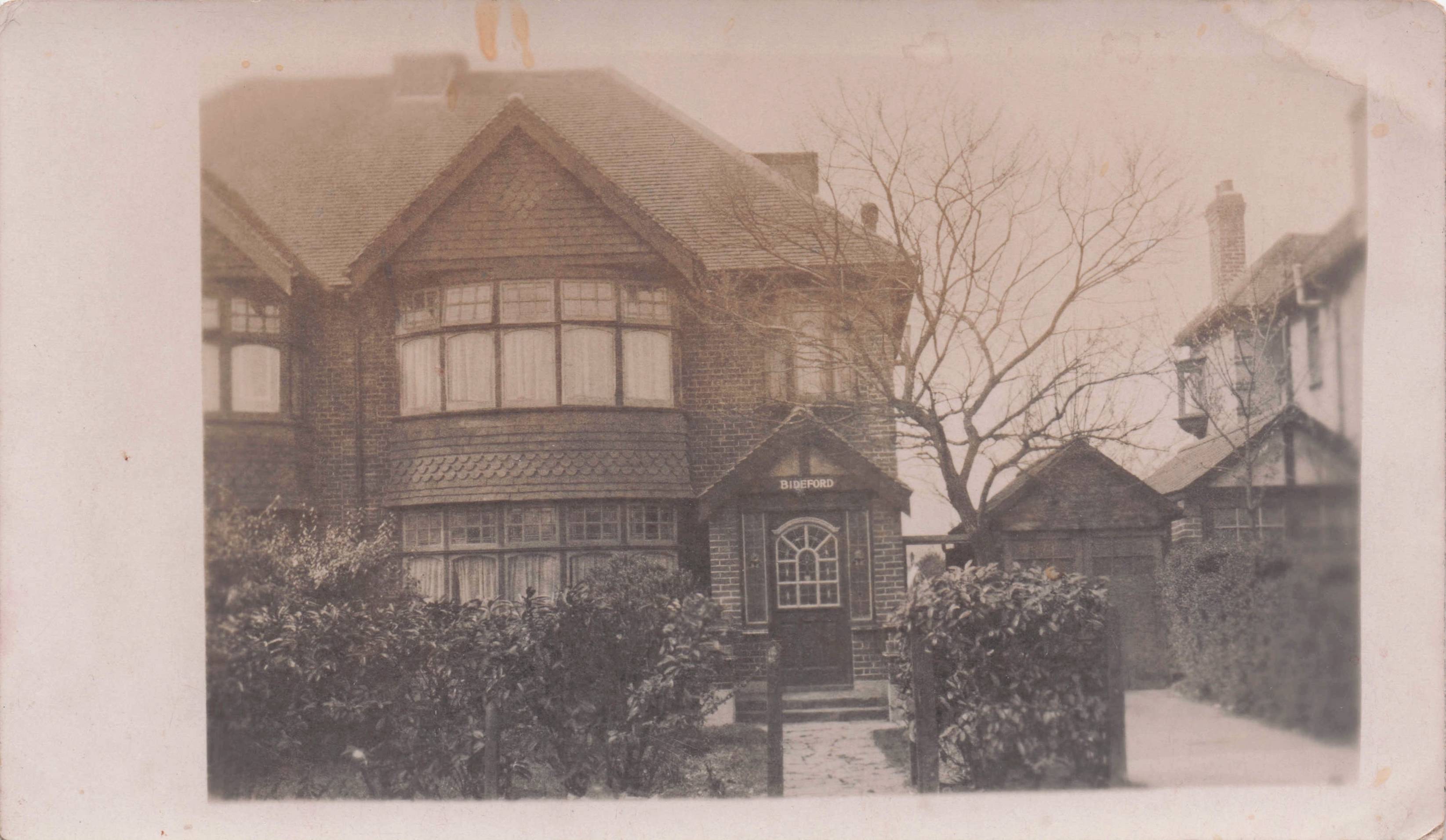 Preston Road Wembley Antique Identified House London Real Photo Postcard