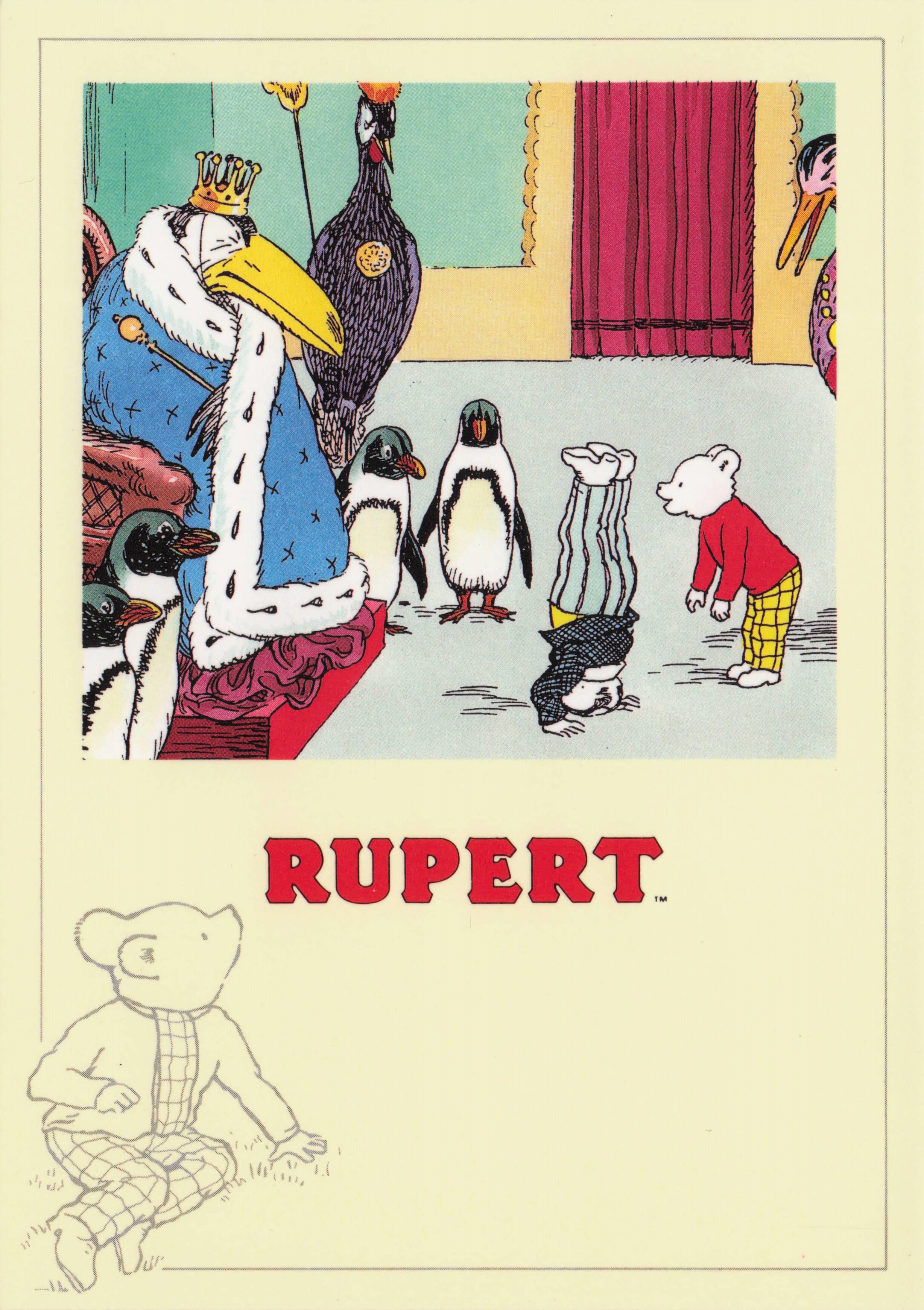Rupert The Bear & Bill In Tree Tops 1938 Book PC823 Postcard