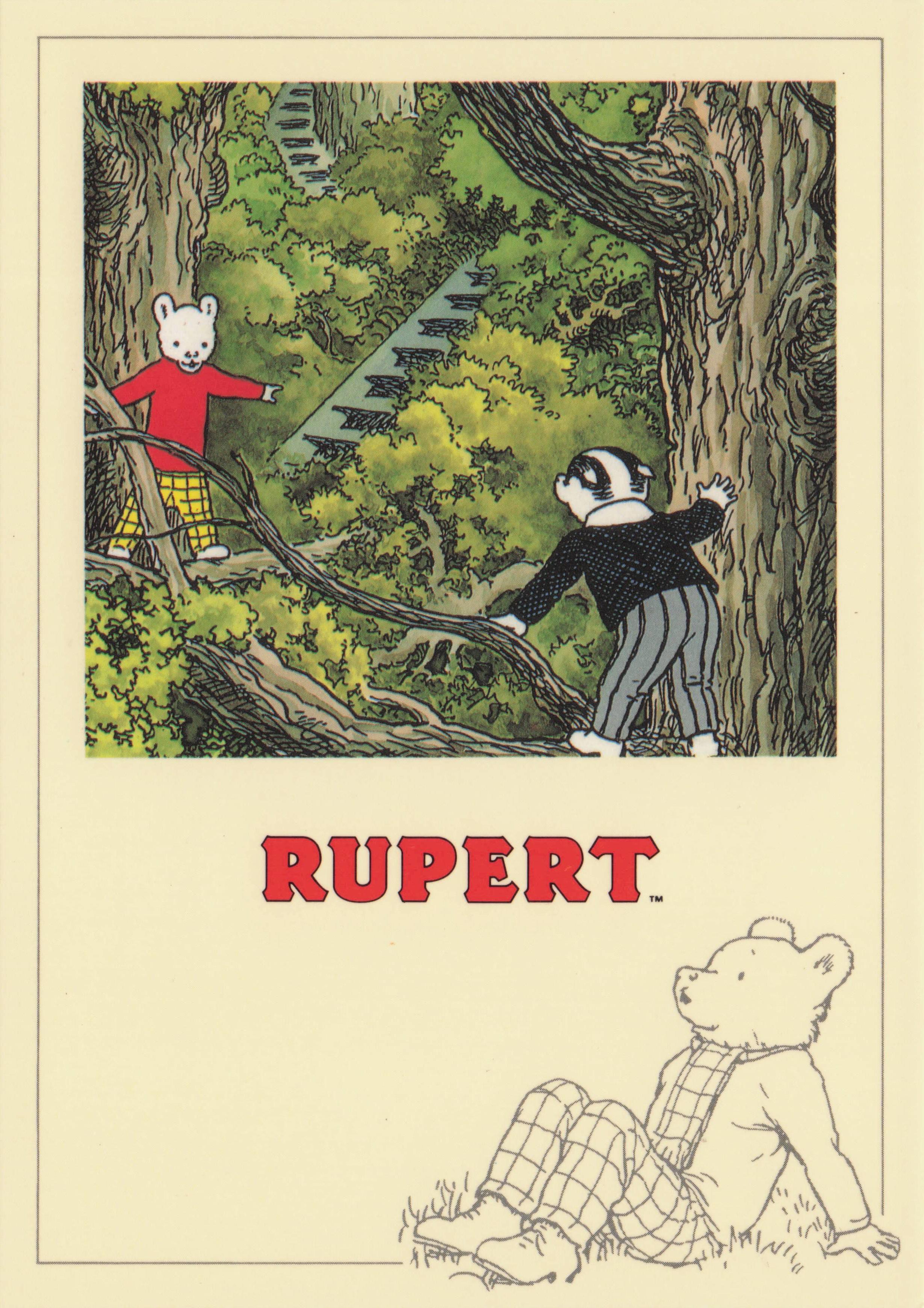 Rupert & Bill In The Tree Tops New Book 1938 Book PC773 Postcard