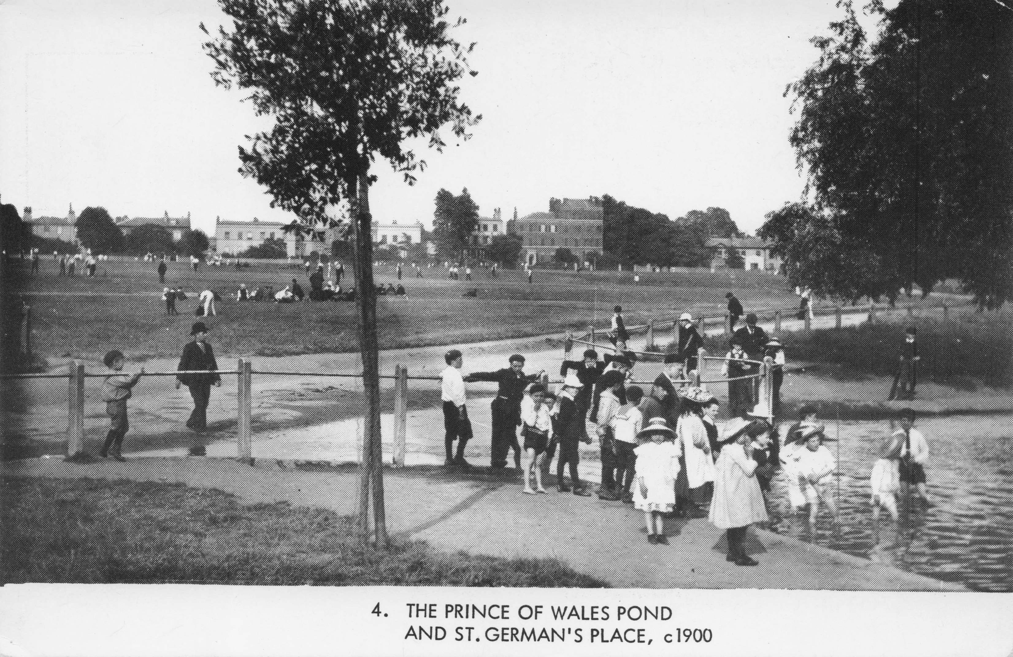 School Children at Prince Of Wales Old Pond Greenwich London Postcard