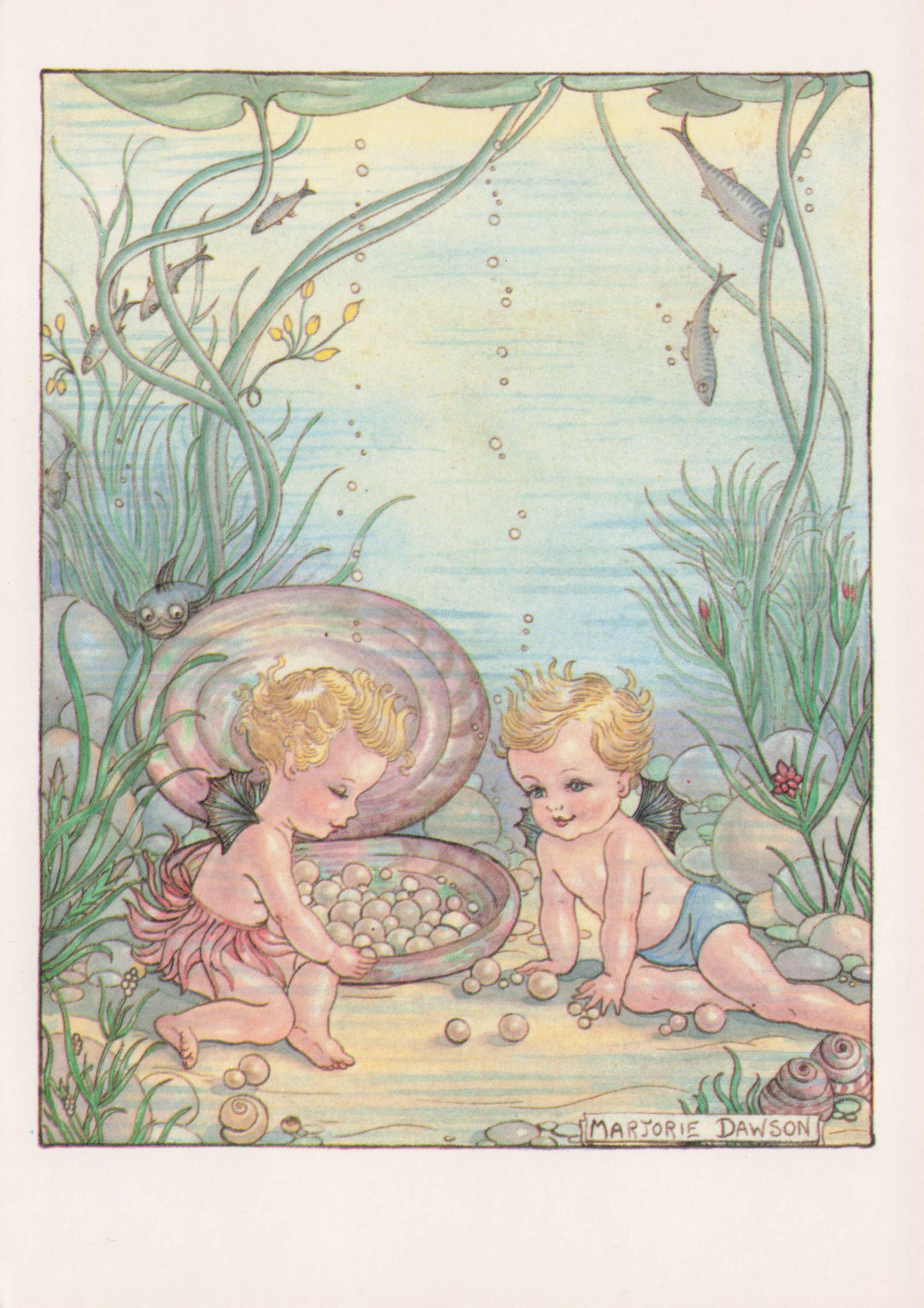The Water Babies Fairy World Collection Marjorie Dawson Rare Postcard