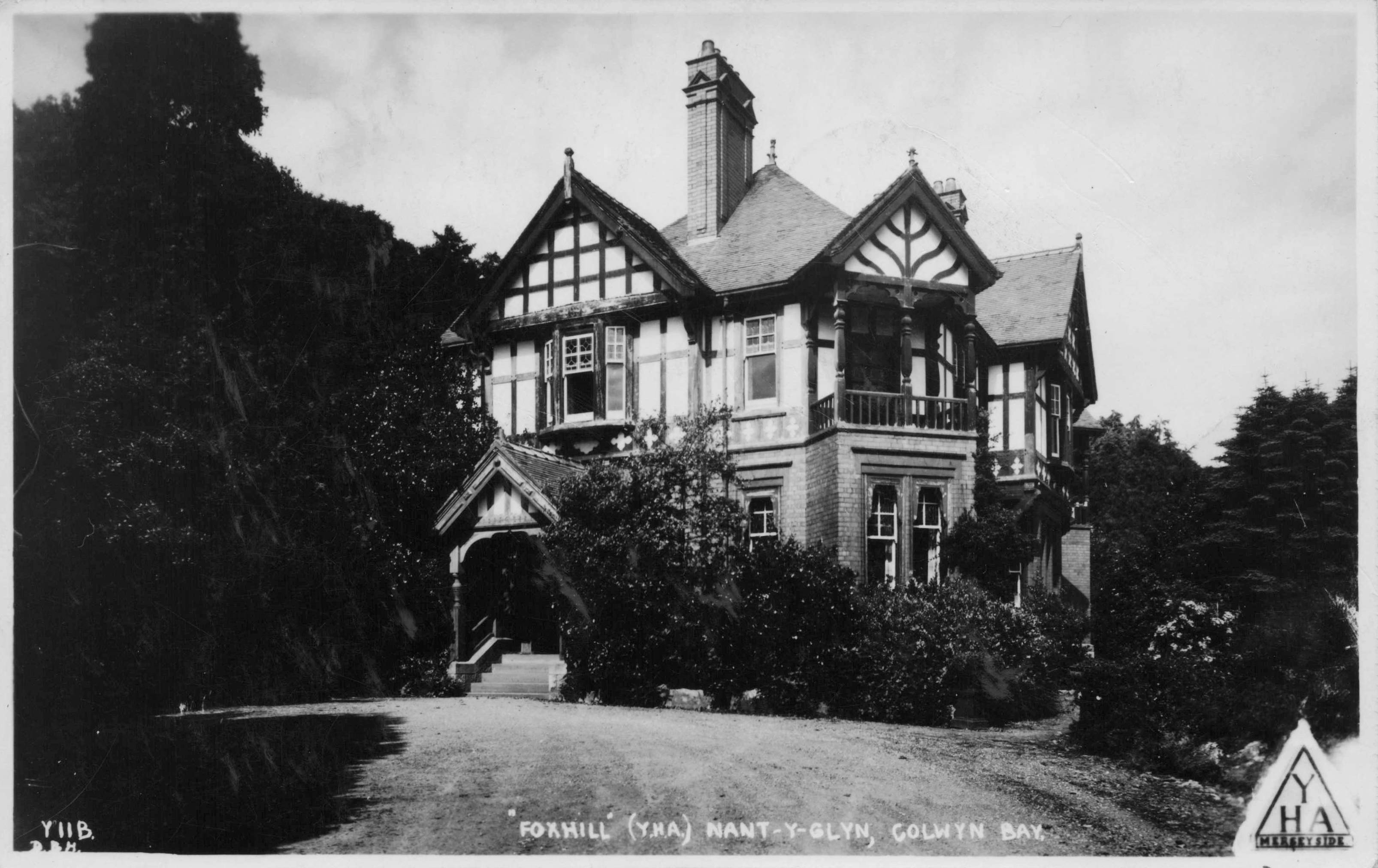 Foxhill Nant-Y-Glyn Colwyn Bay Wales Youth Hostel Vintage Postcard