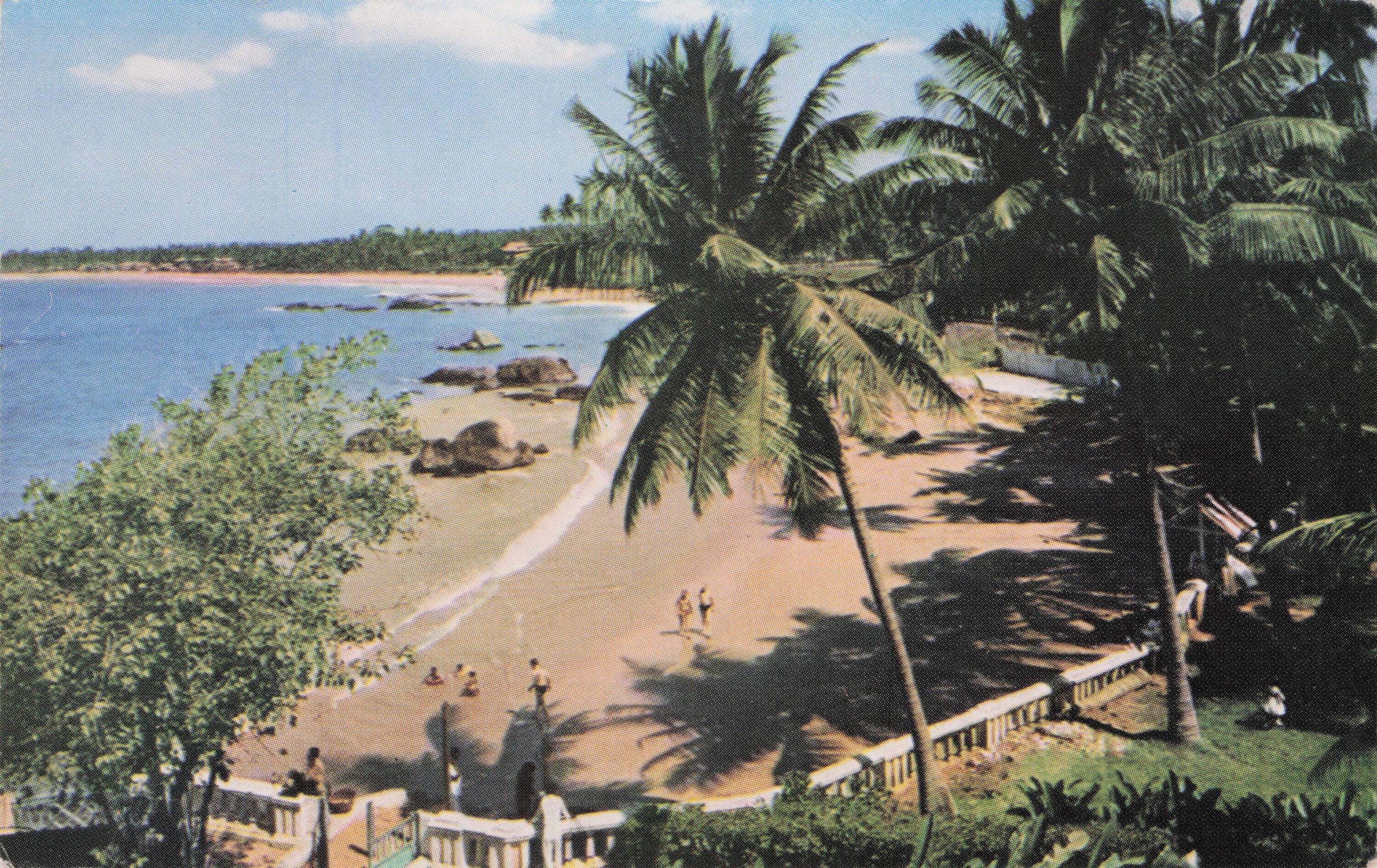 Mount Lavinia Hotel Ceylon India BOAC Plane Airlines Advertising Postcard