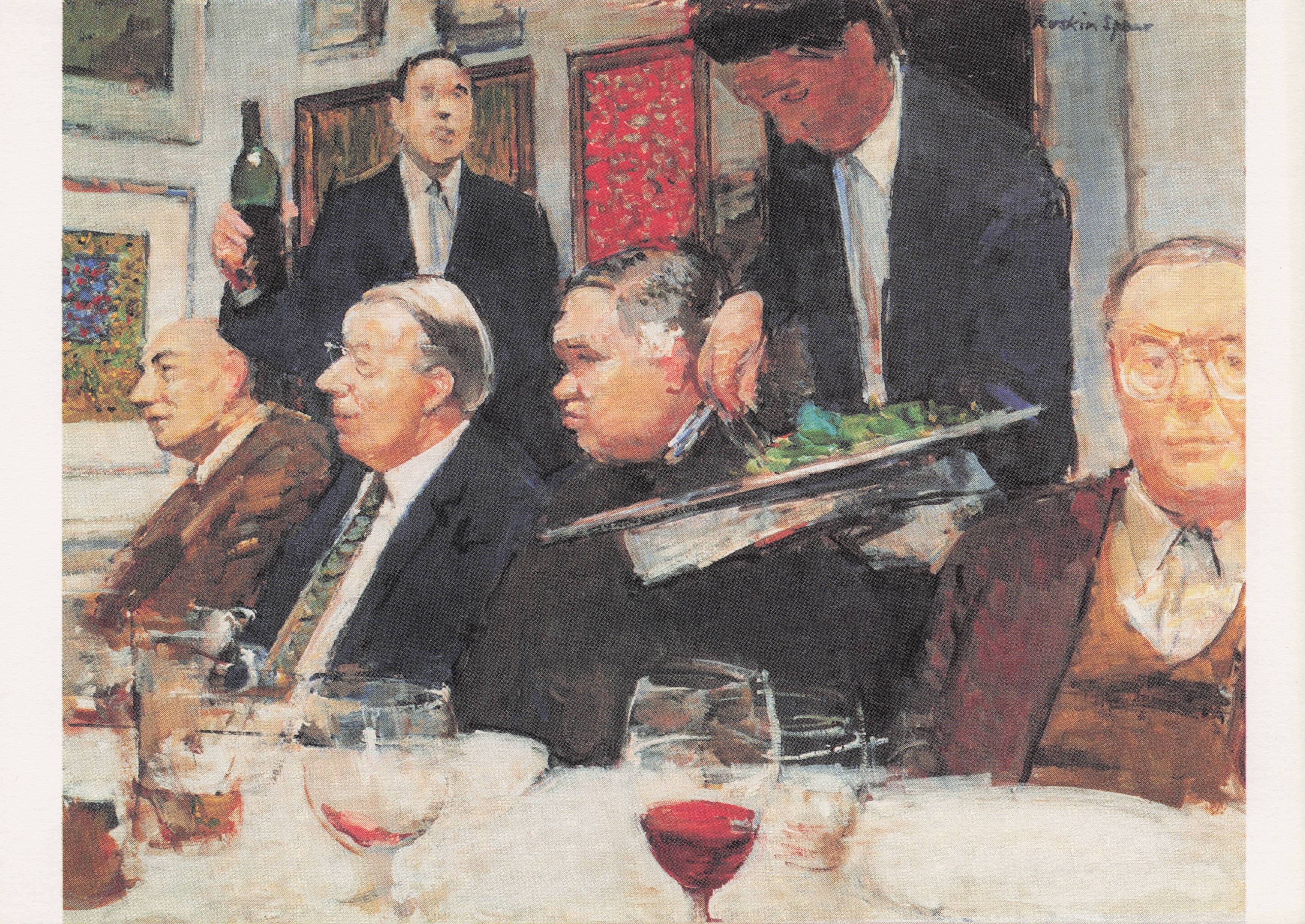 Ruskin Spear After The Hanging Royal Academy Of Arts Painting Postcard