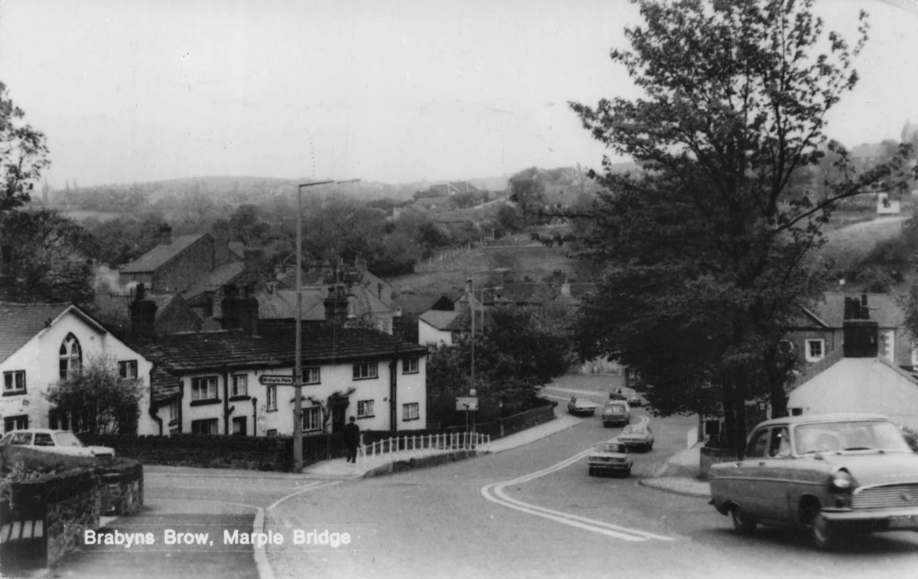Marple Bridge Brabyns Brow Manchester Lancashire Real Photo Postcard