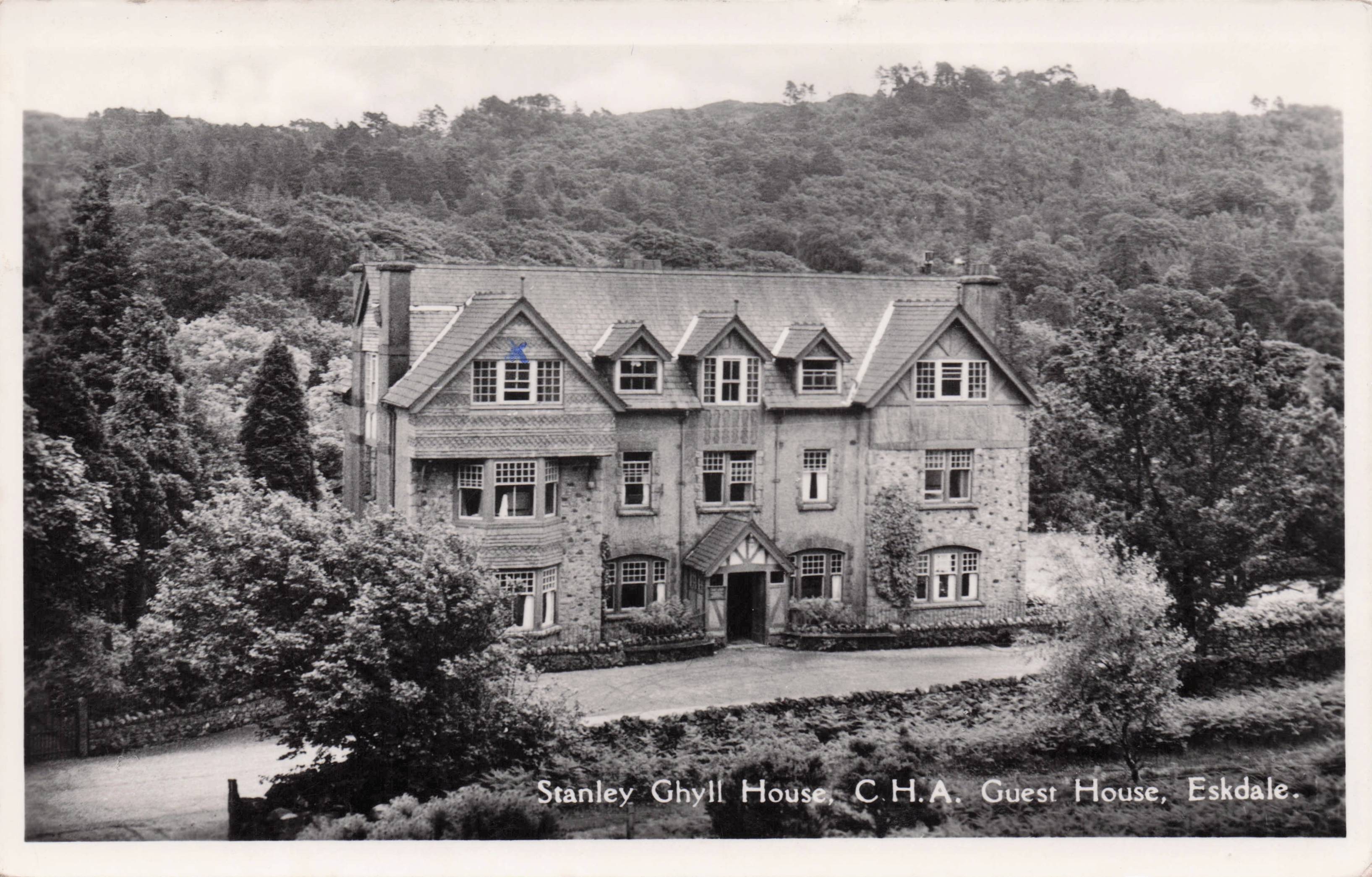 Stanley Ghyll House Guest Hostel Boot Eksdale Cumbria Vintage Photo Postcard