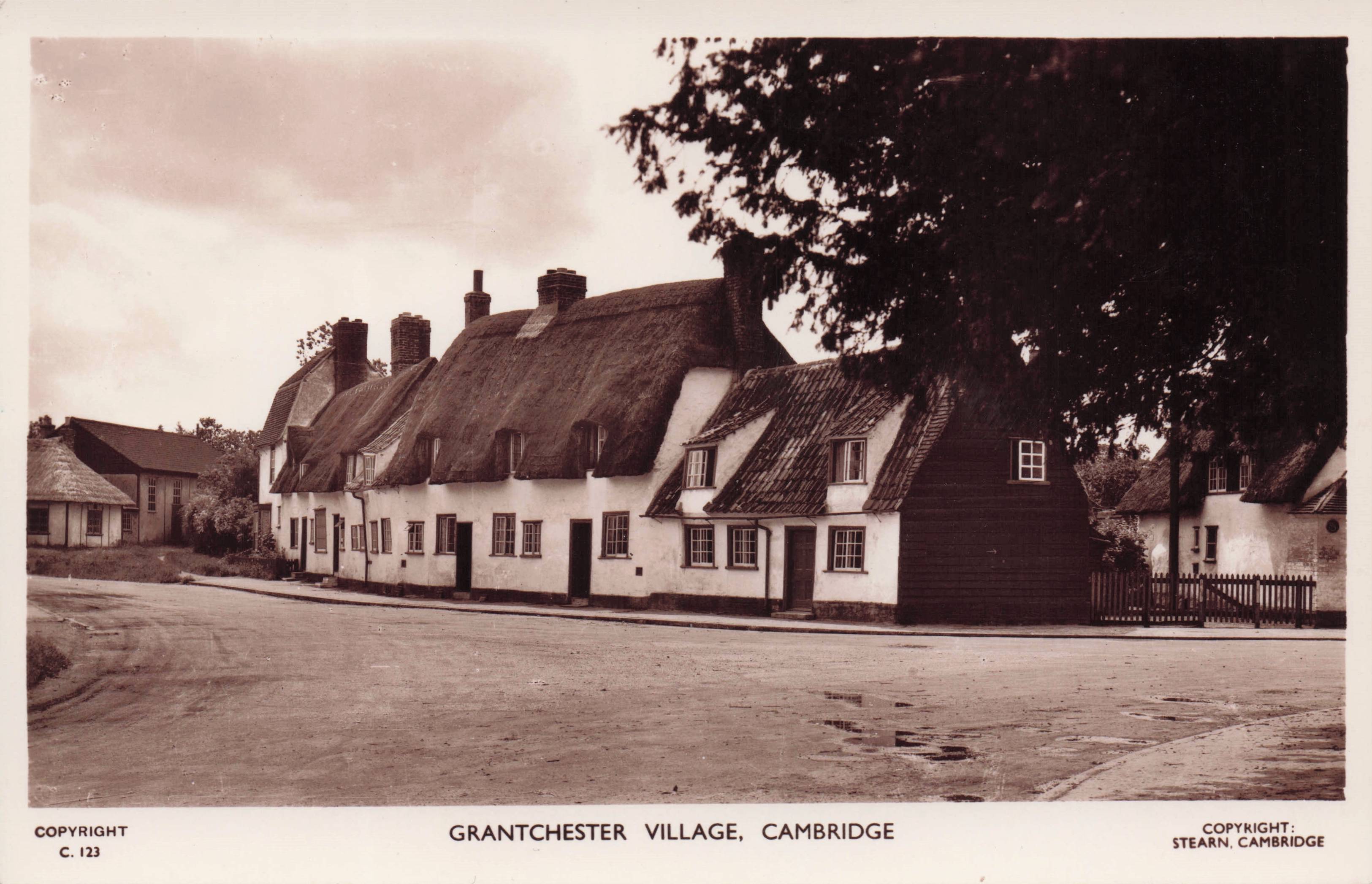 Wrights Row Grantchester Cambridge Village Real Photo Vintage Postcard