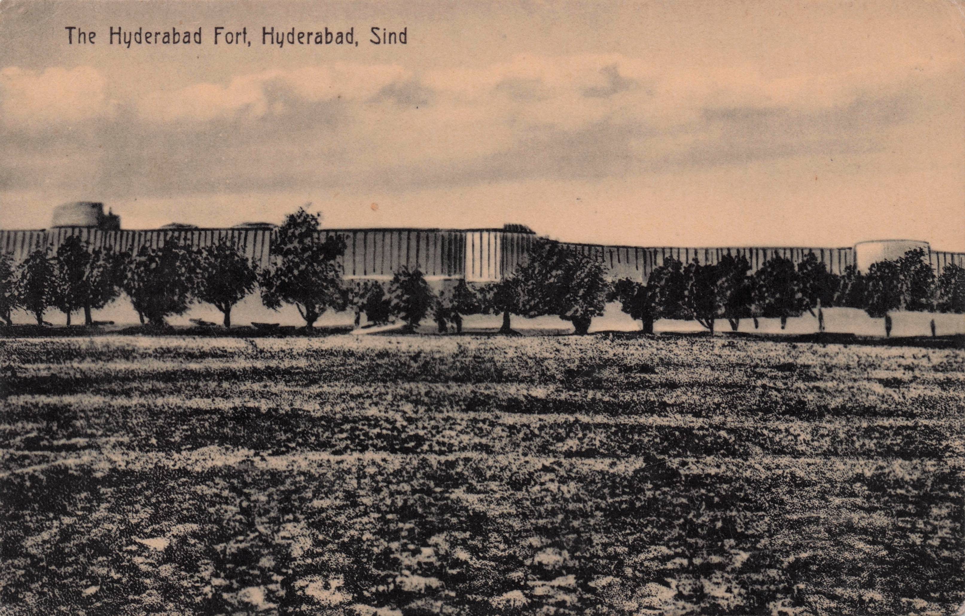 Hyderabad Military Fort India Antique Postcard