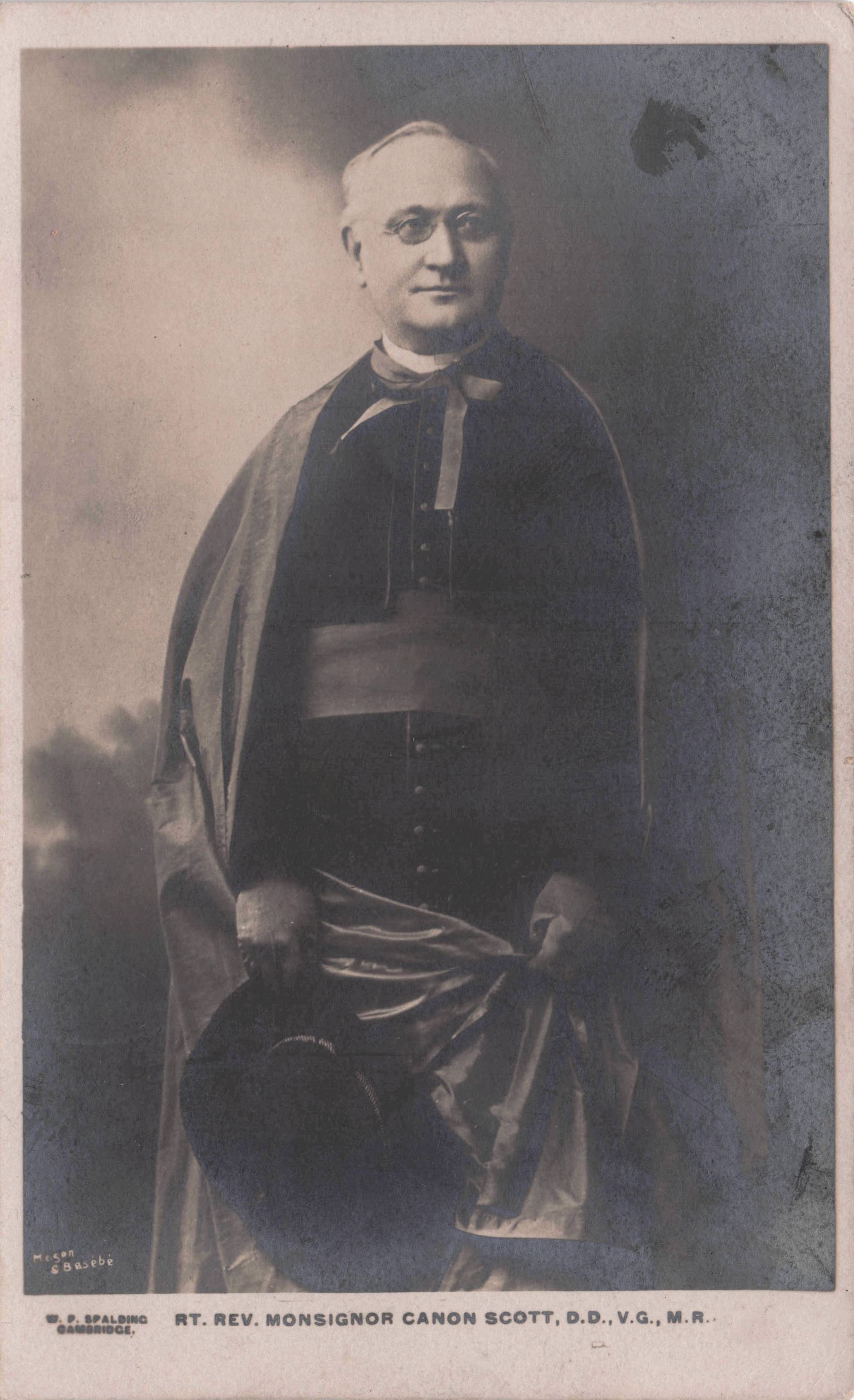 Rt Rev Monsignor Canon Scott Royal W P Spalding FP Spalding Antique Postcard