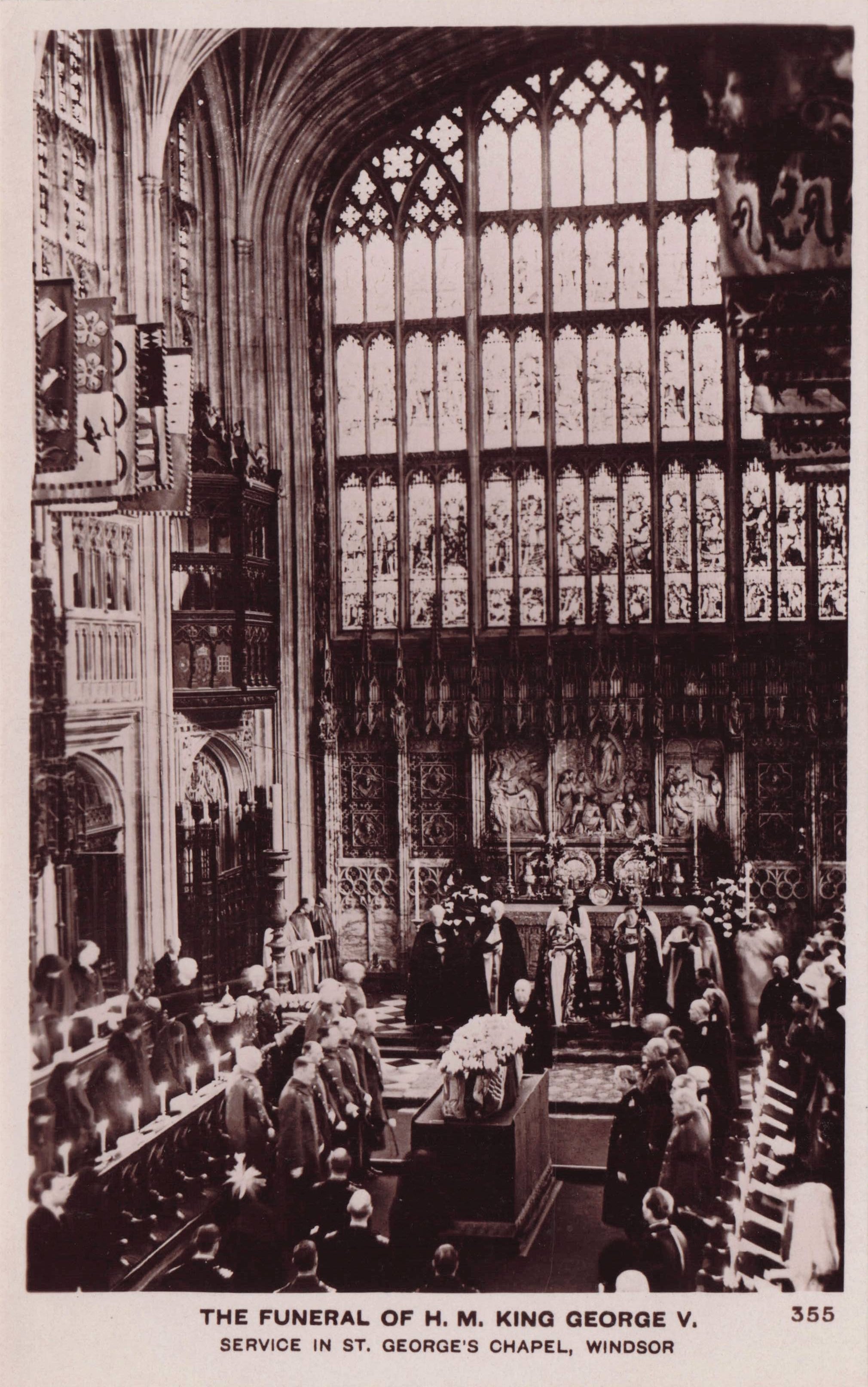 The Funeral Of King George V Excel Series Royal Vintage Real Photo Postcard