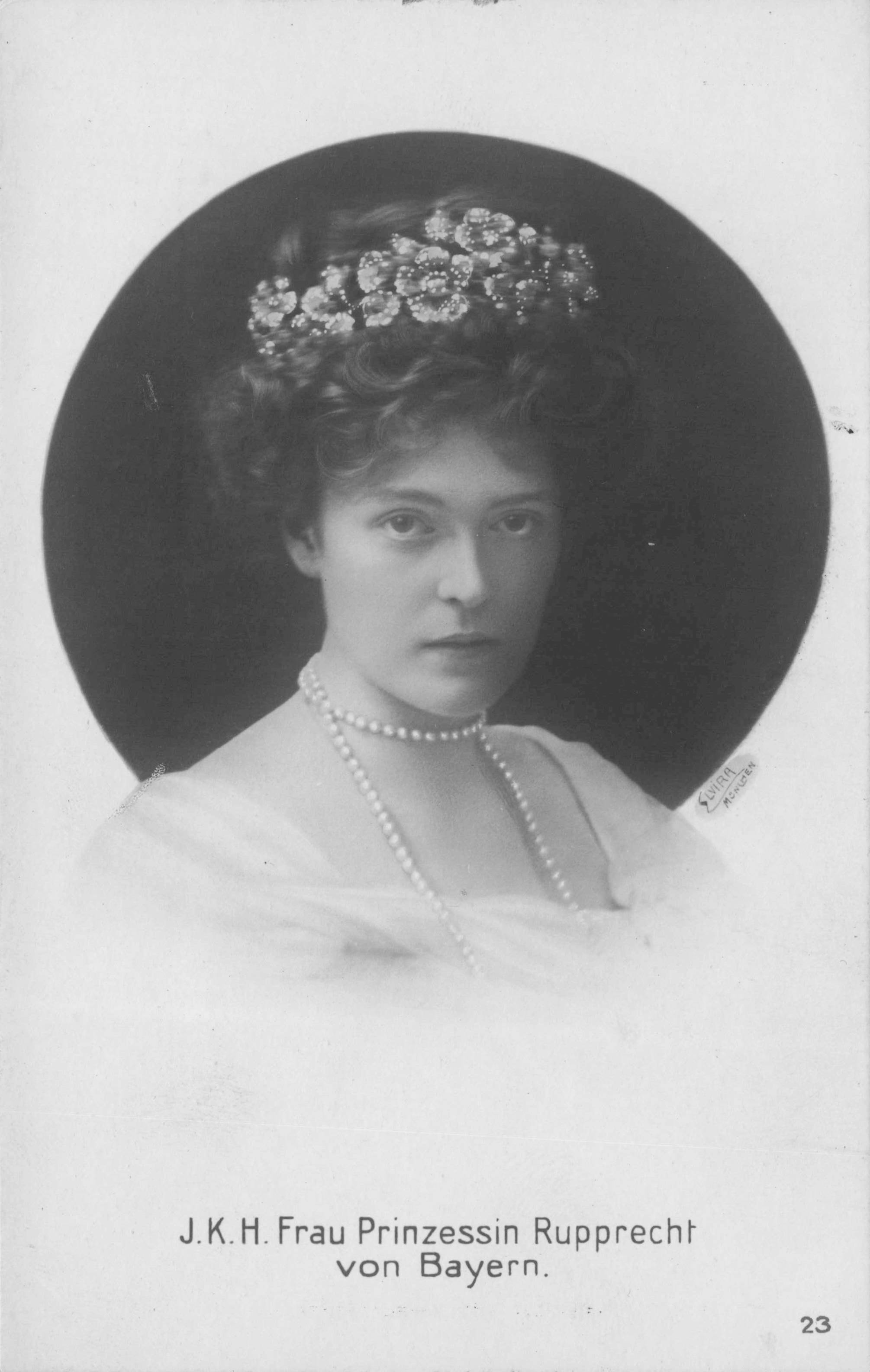 Frau Princesse Rupprecht Duchess Of Bavaria Bayern German Royal Old Postcard
