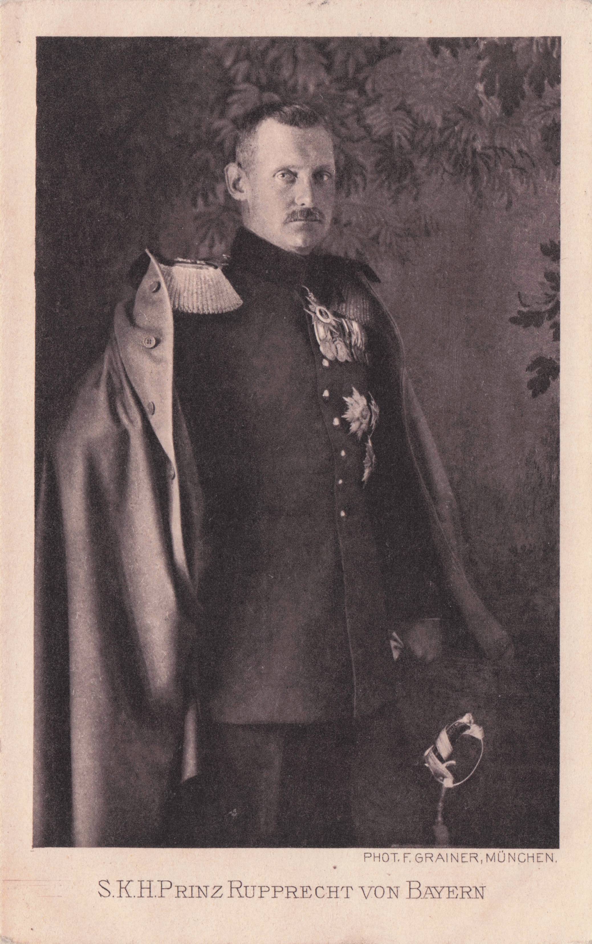 Prinz Rupprecht Von Bayern Bavaria German King Royal Family Antique Postcard