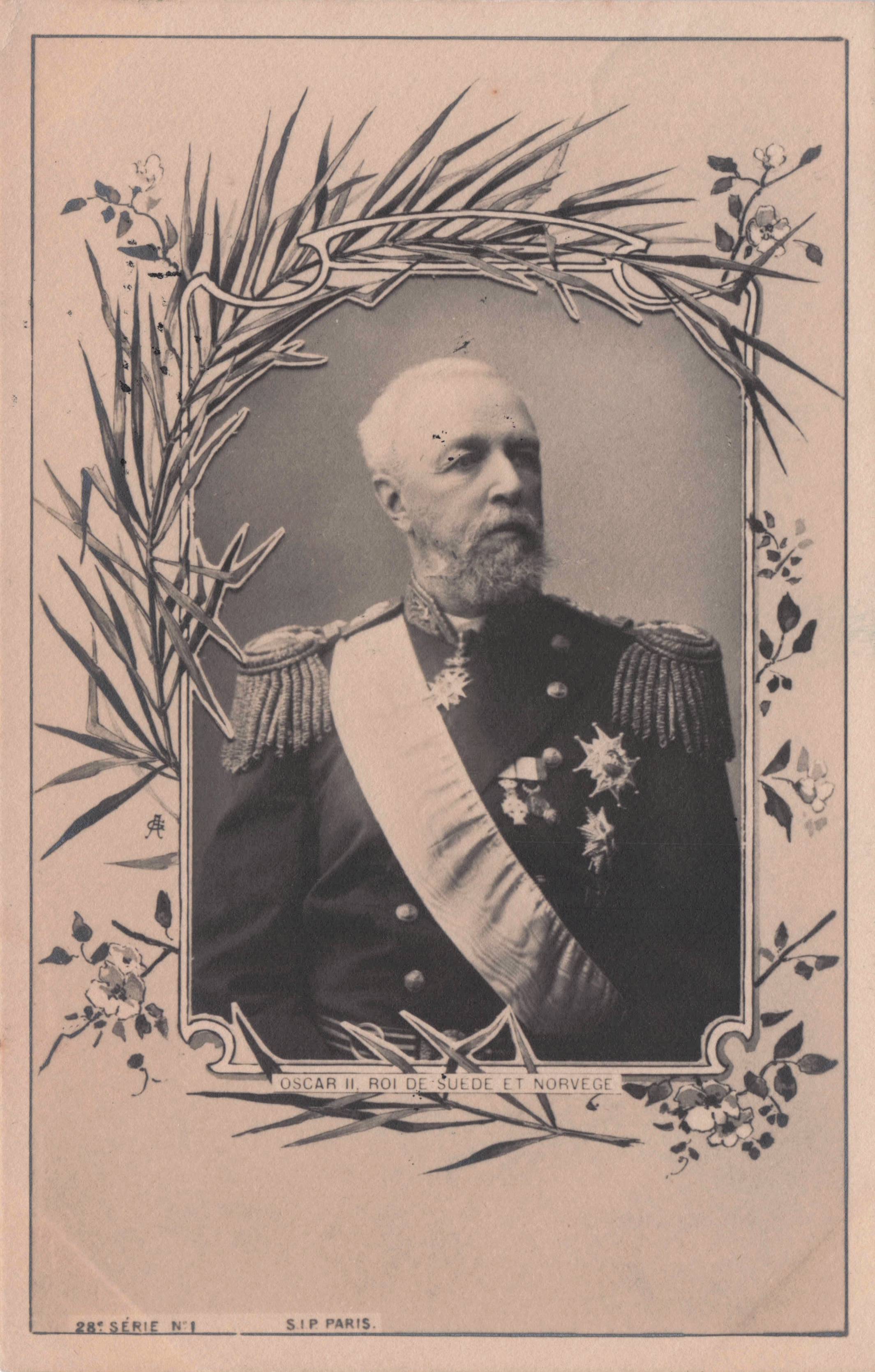 Oscar II King Of Norway Roi Suede Norvege Antique French Serie 1 Rare Postcard