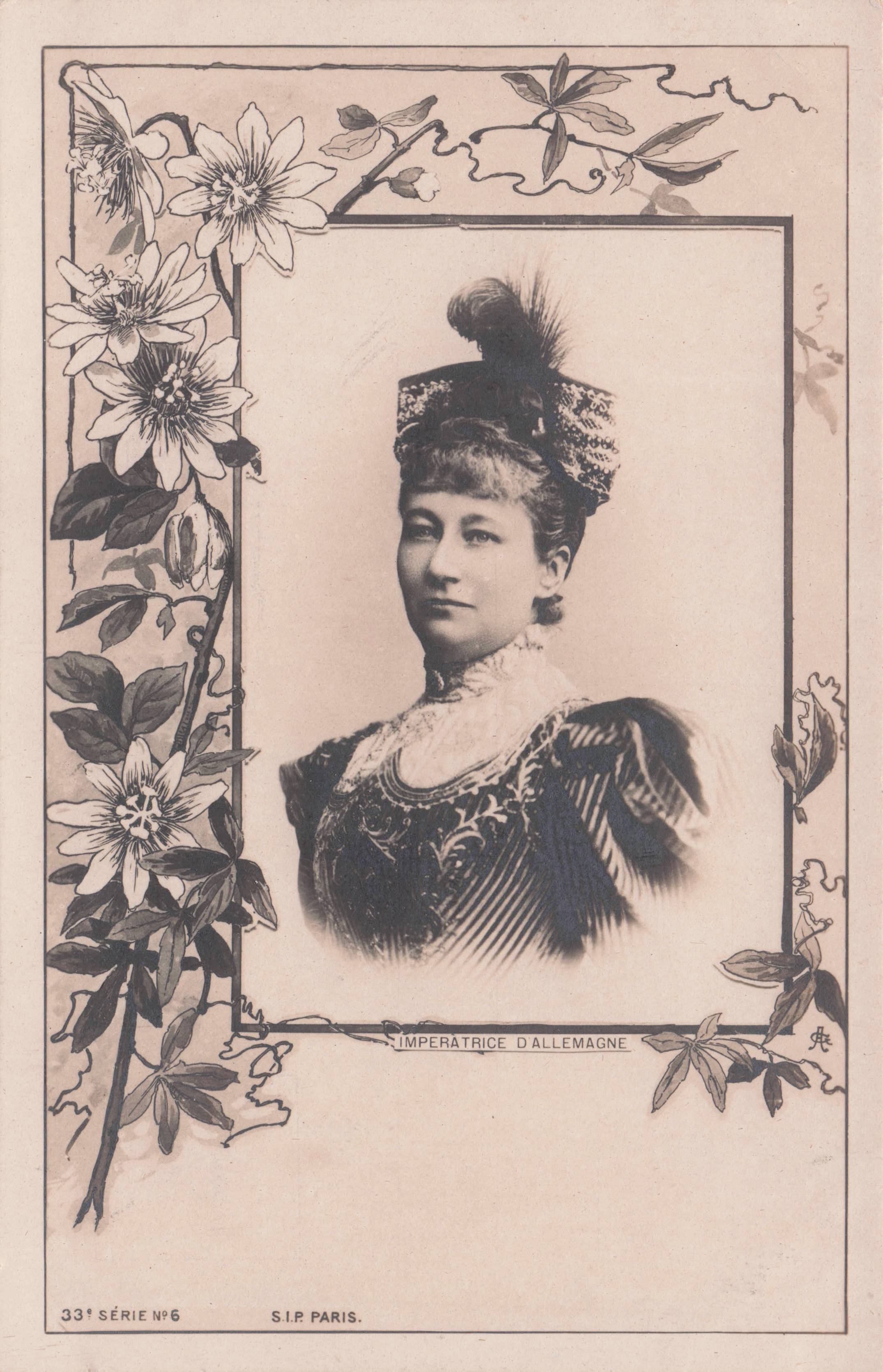 Imperatrice D'Allemagne Empress of Germany Antique Rare French Serie 6 Postcard