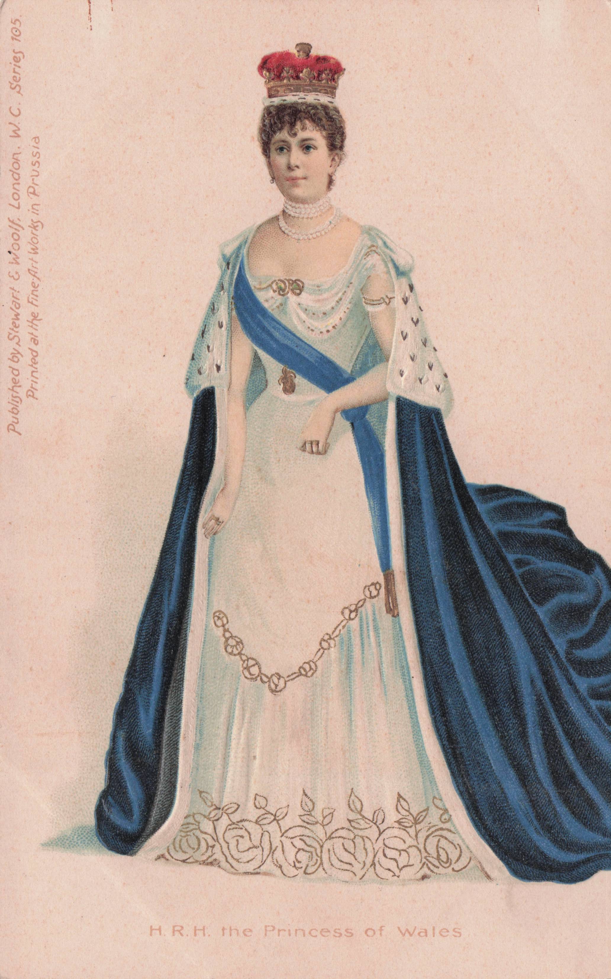 Mary Of Teck The Princess Of Wales Antique Raised Royal Old Postcard