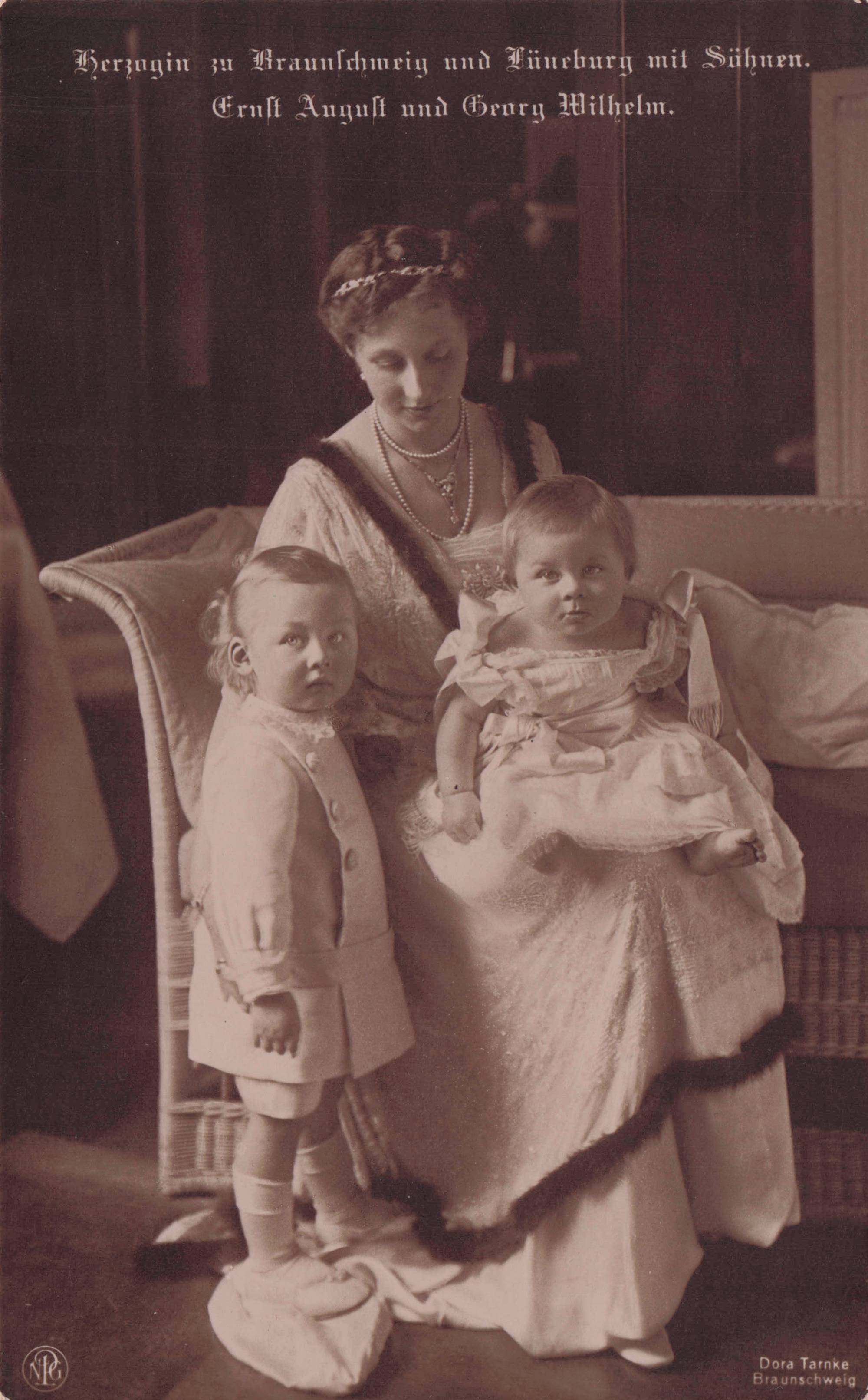 Prince Ernest Augustus of Hanover As Royal Baby German Antique Postcard