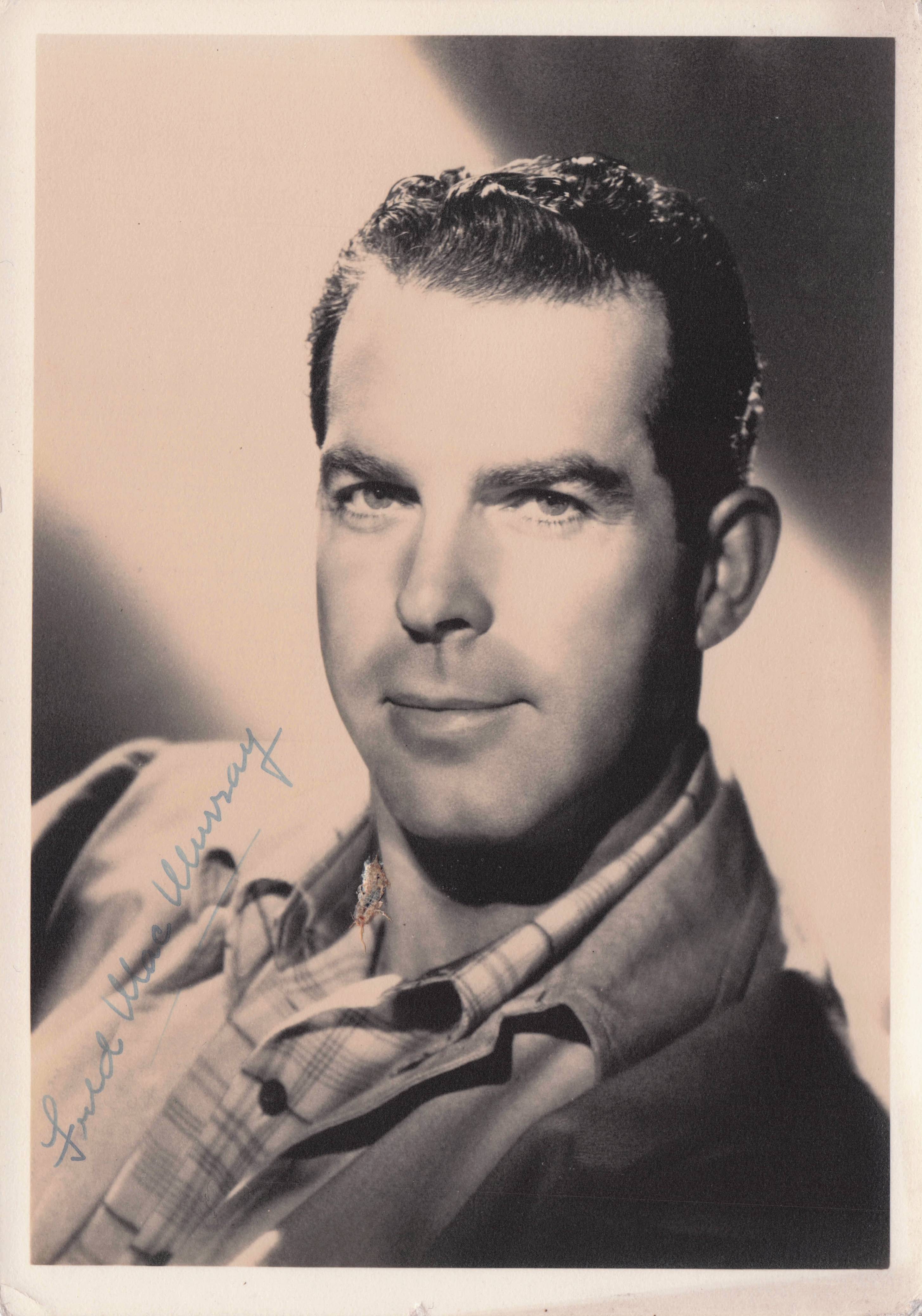 Fred MacMurray The Caine Mutiny 1950s Film Actor Hand Signed Photo
