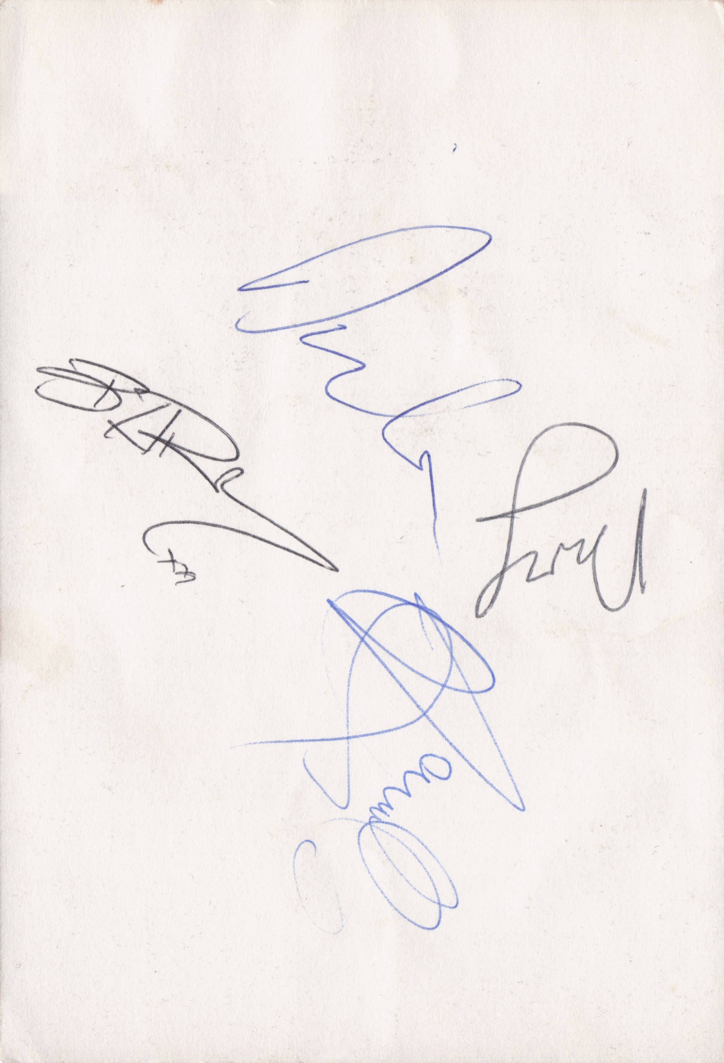 The Barron Knights MULTI Hand Signed Photo Please Read