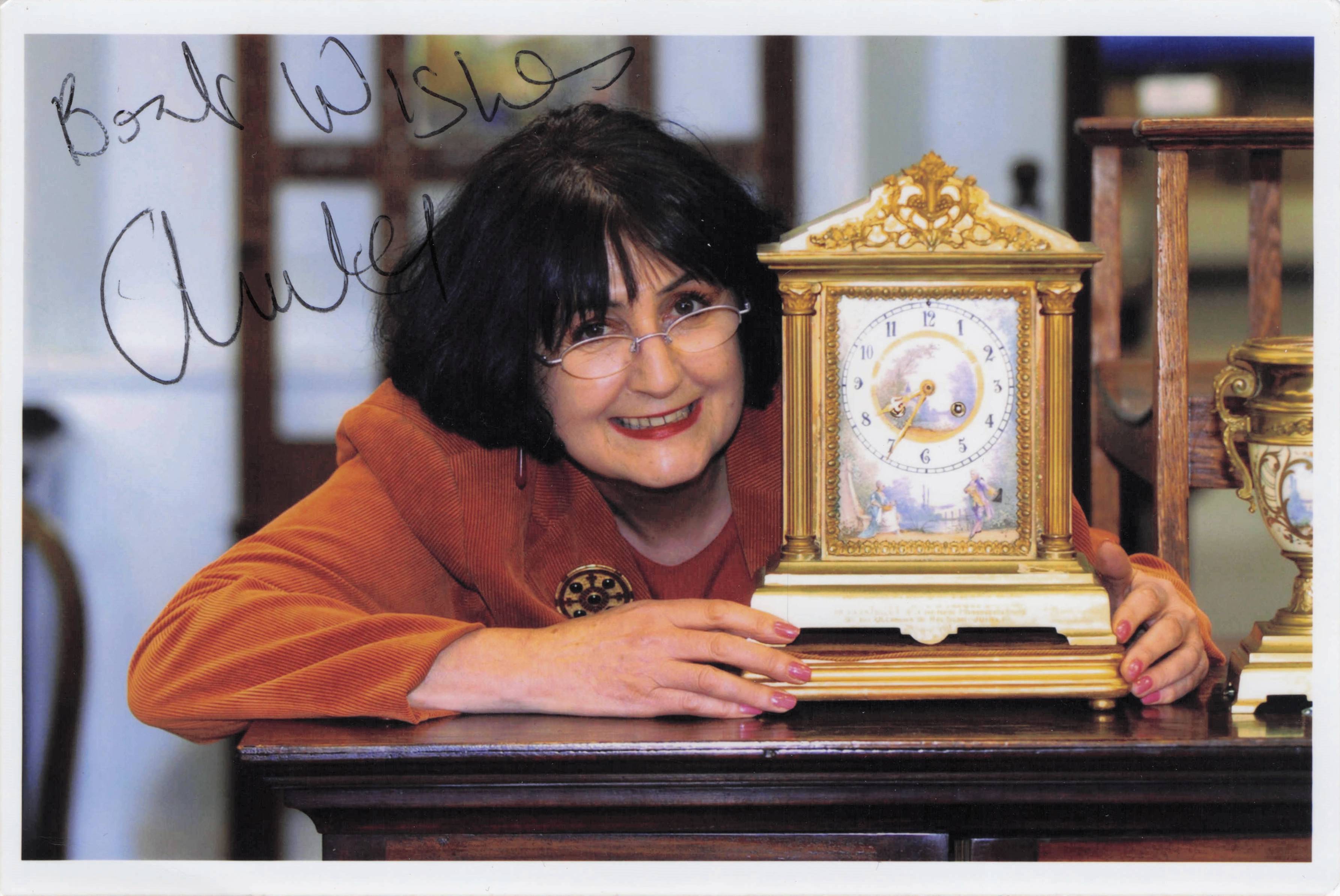 Anita Manning BBC Antiques Flog It Bargain Hunt TV Show Hand Signed Photo