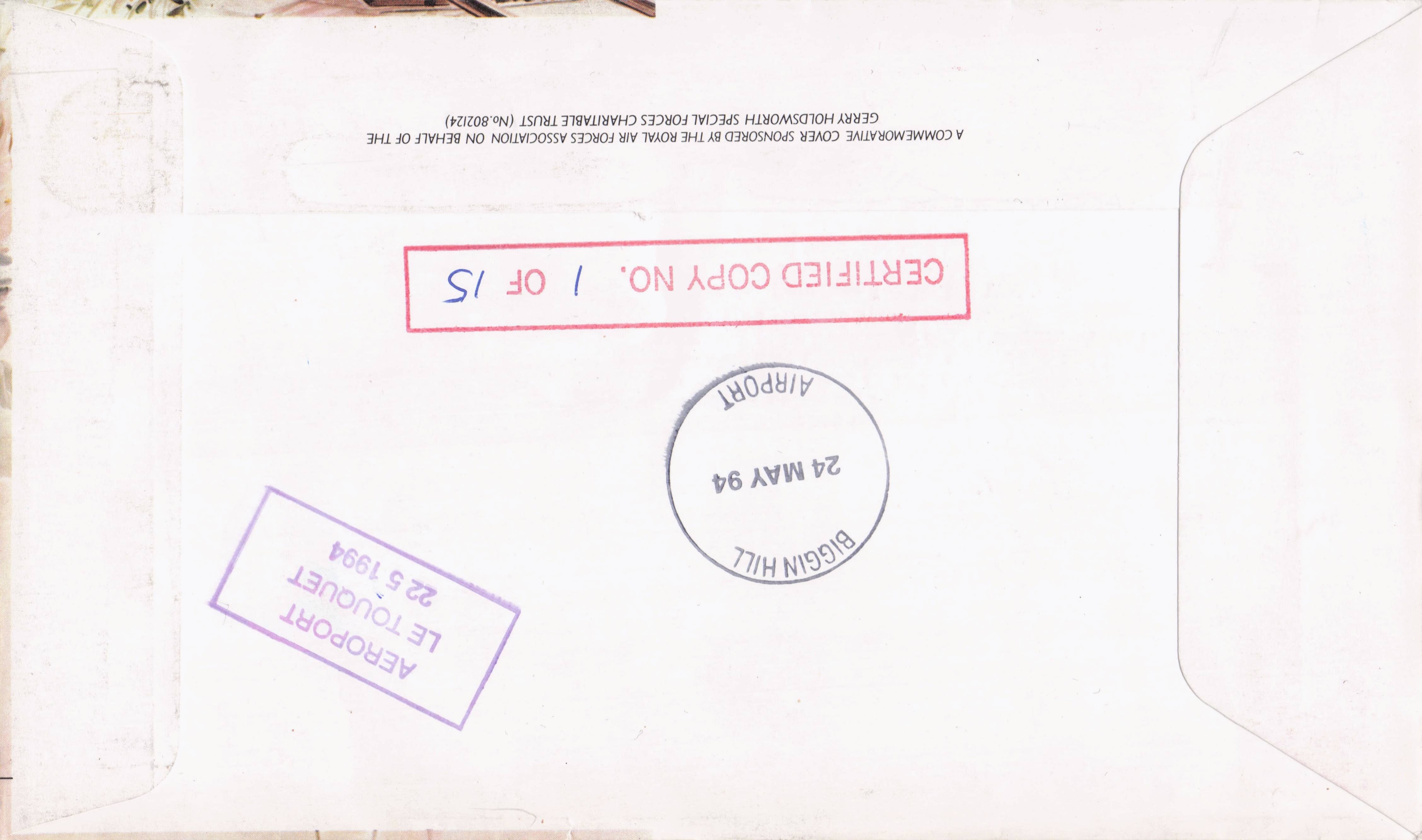 Norman Fairfax POW RAF Escaping Society LTD TO 15 Allo Allo Hand Signed FDC