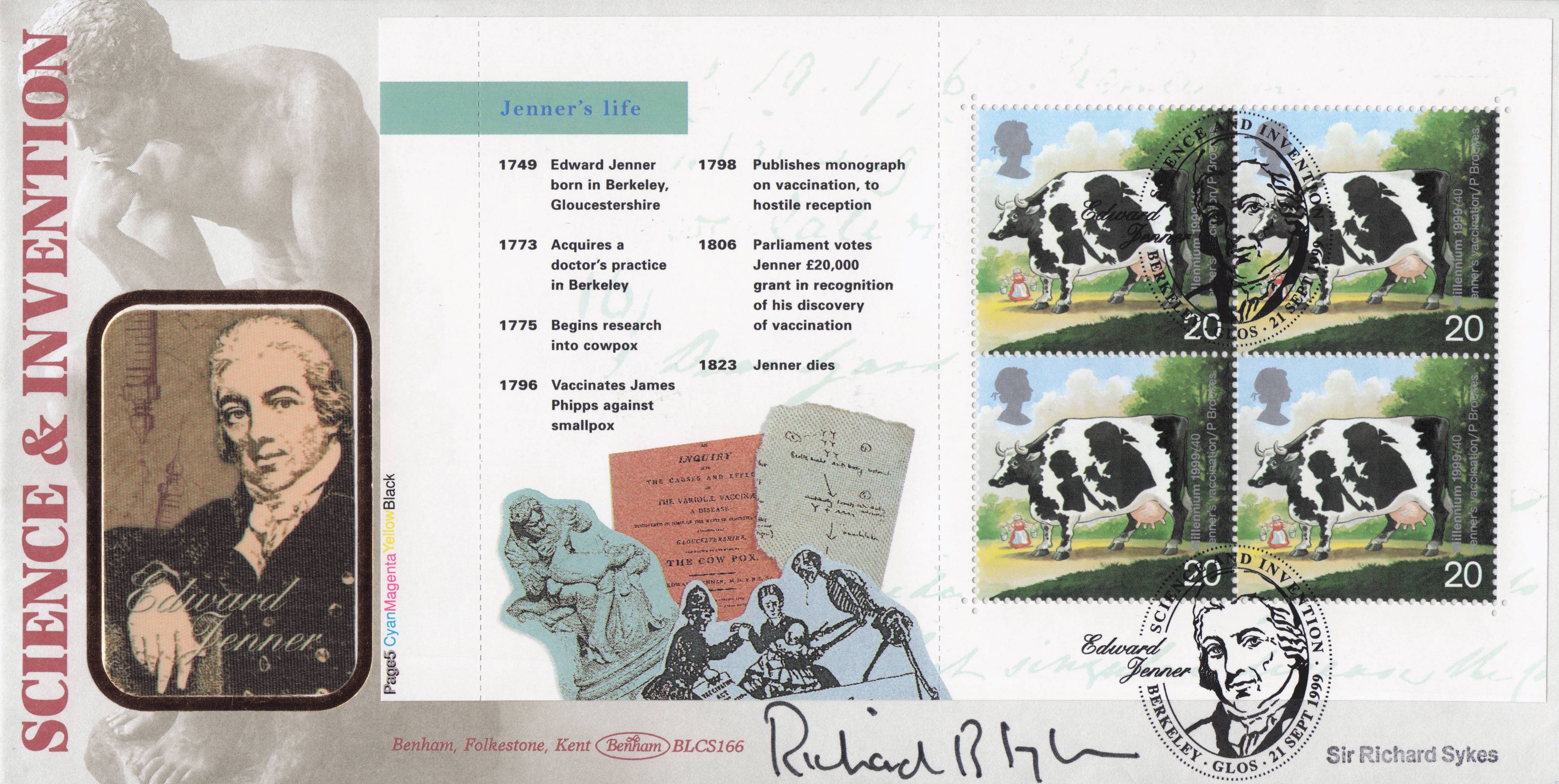 Sir Richard Sykes Scientist FRS Science & Invention Hand Signed FDC