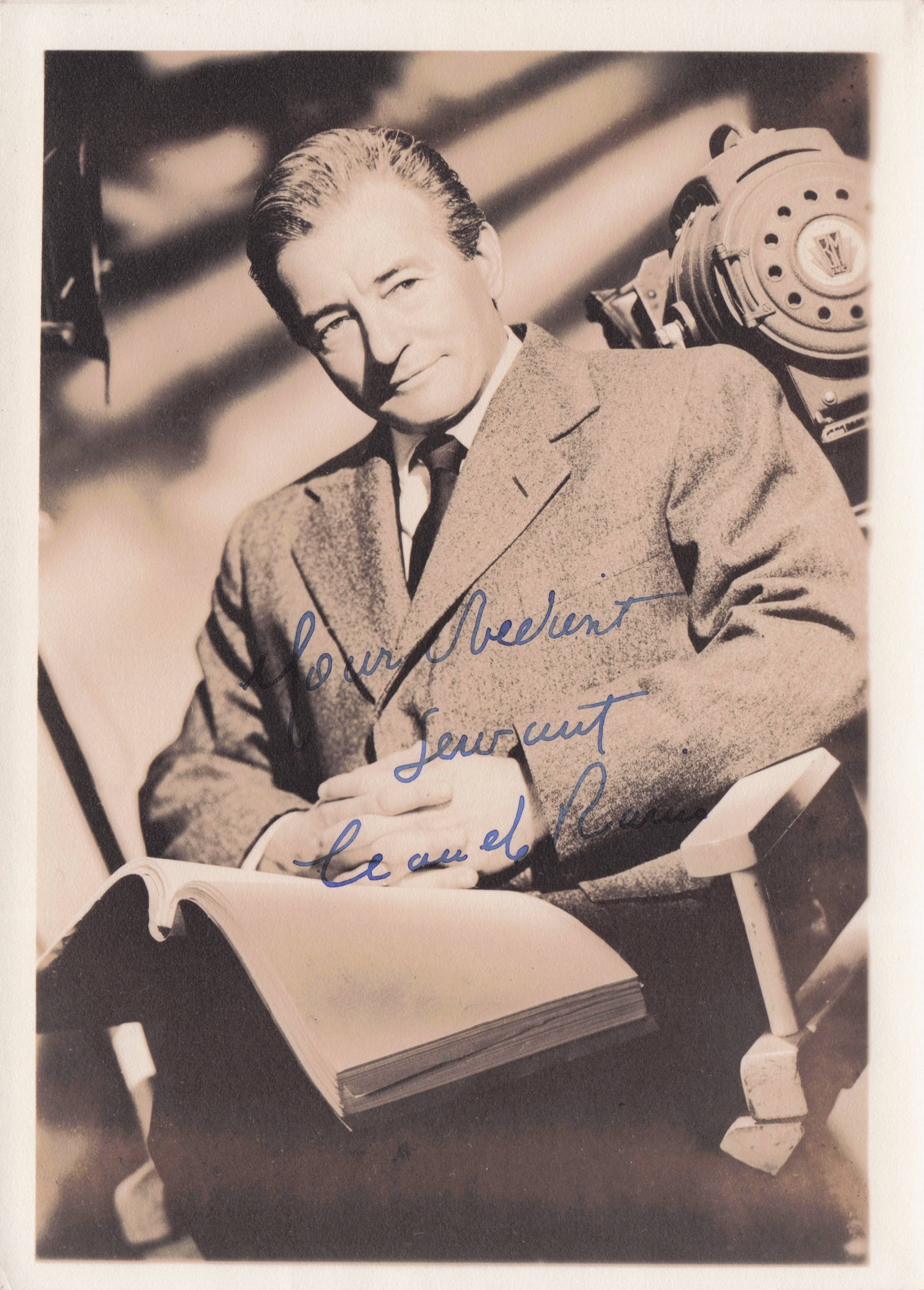 Claude Rains The Invisible Man Casablanca Lawrence Of Arabia Hand Signed Photo