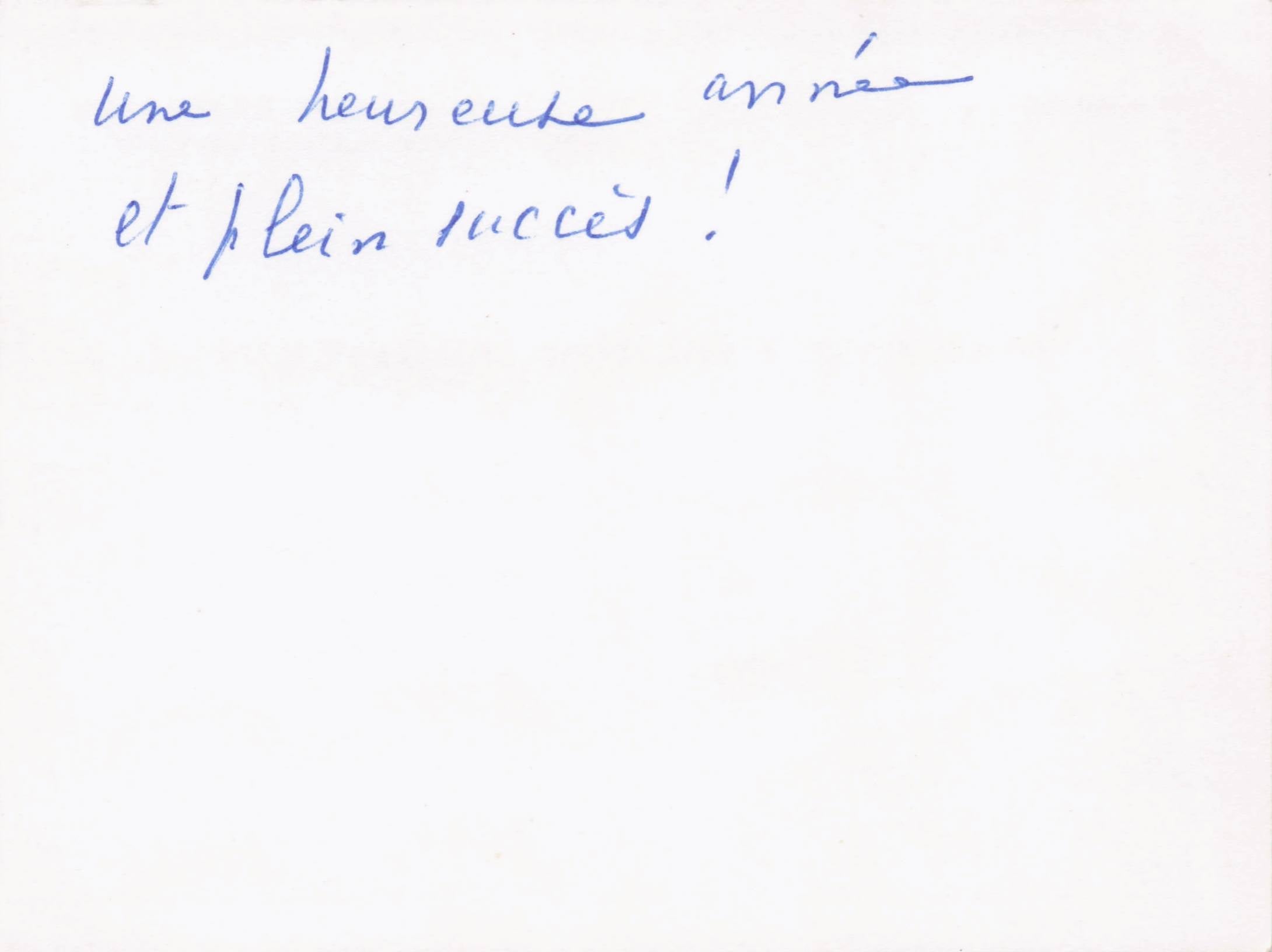 French Mrs Phillippe Michelin Tyre Director Hand Signed Business Card