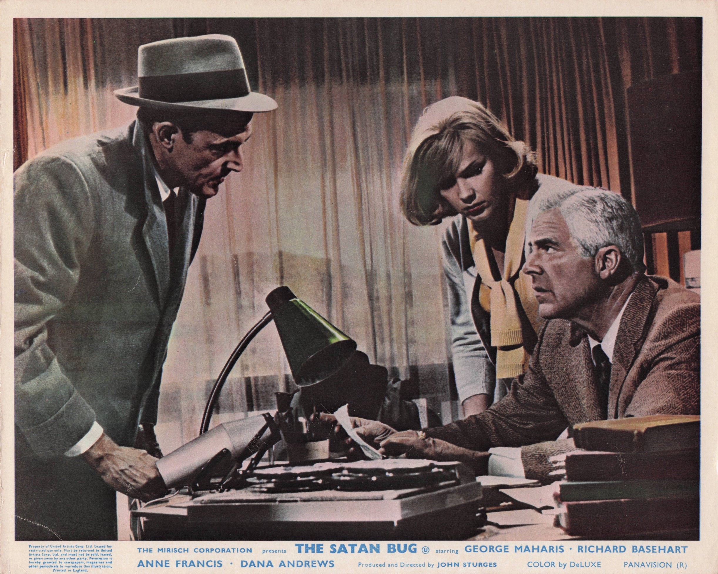 The Satan Bug Alistair MacLean Film Original 1965 Film Publicity Still Lobby Card