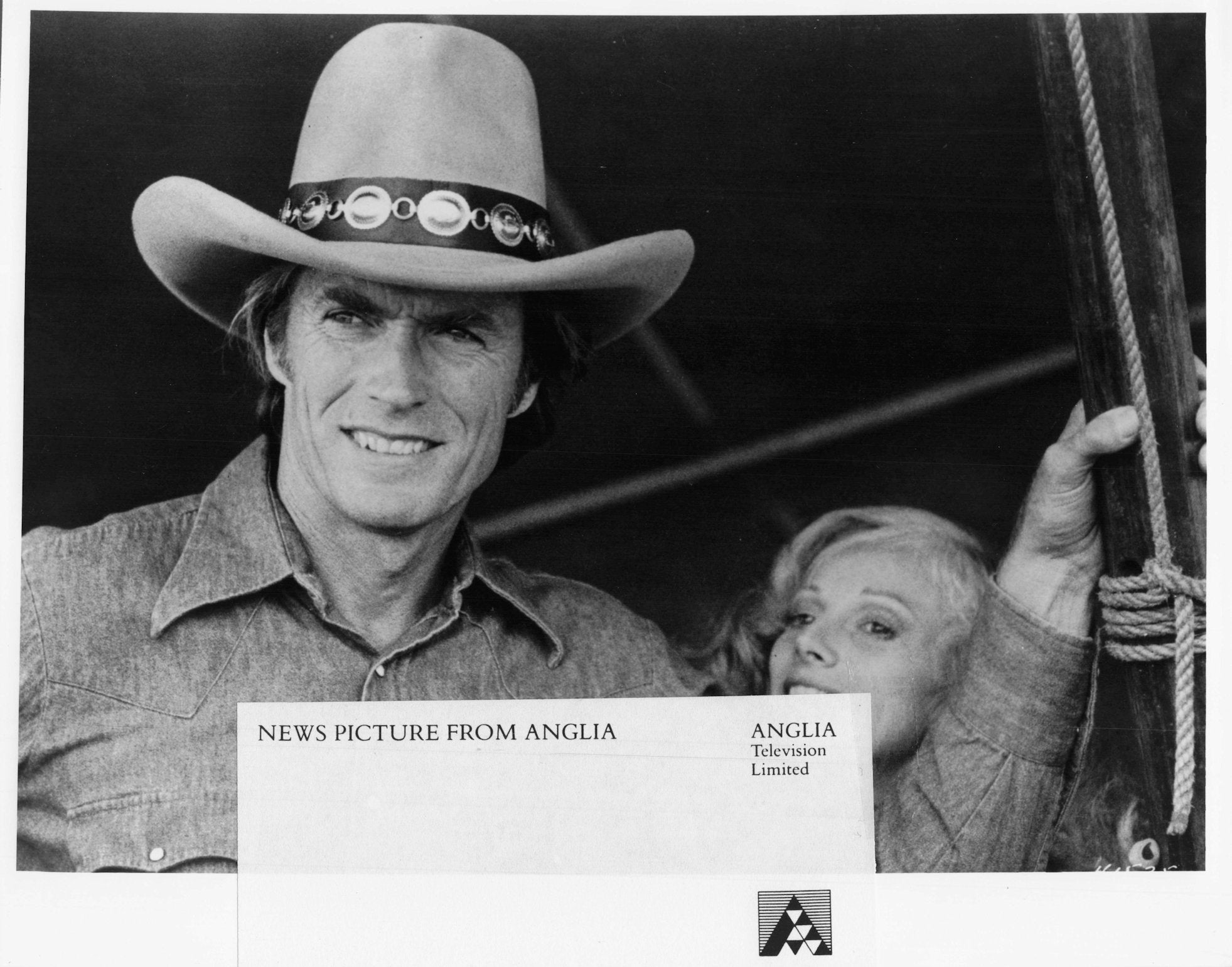 Clint Eastwood in Bronco Bill Western Film Anglia Television Press Publicity Photo