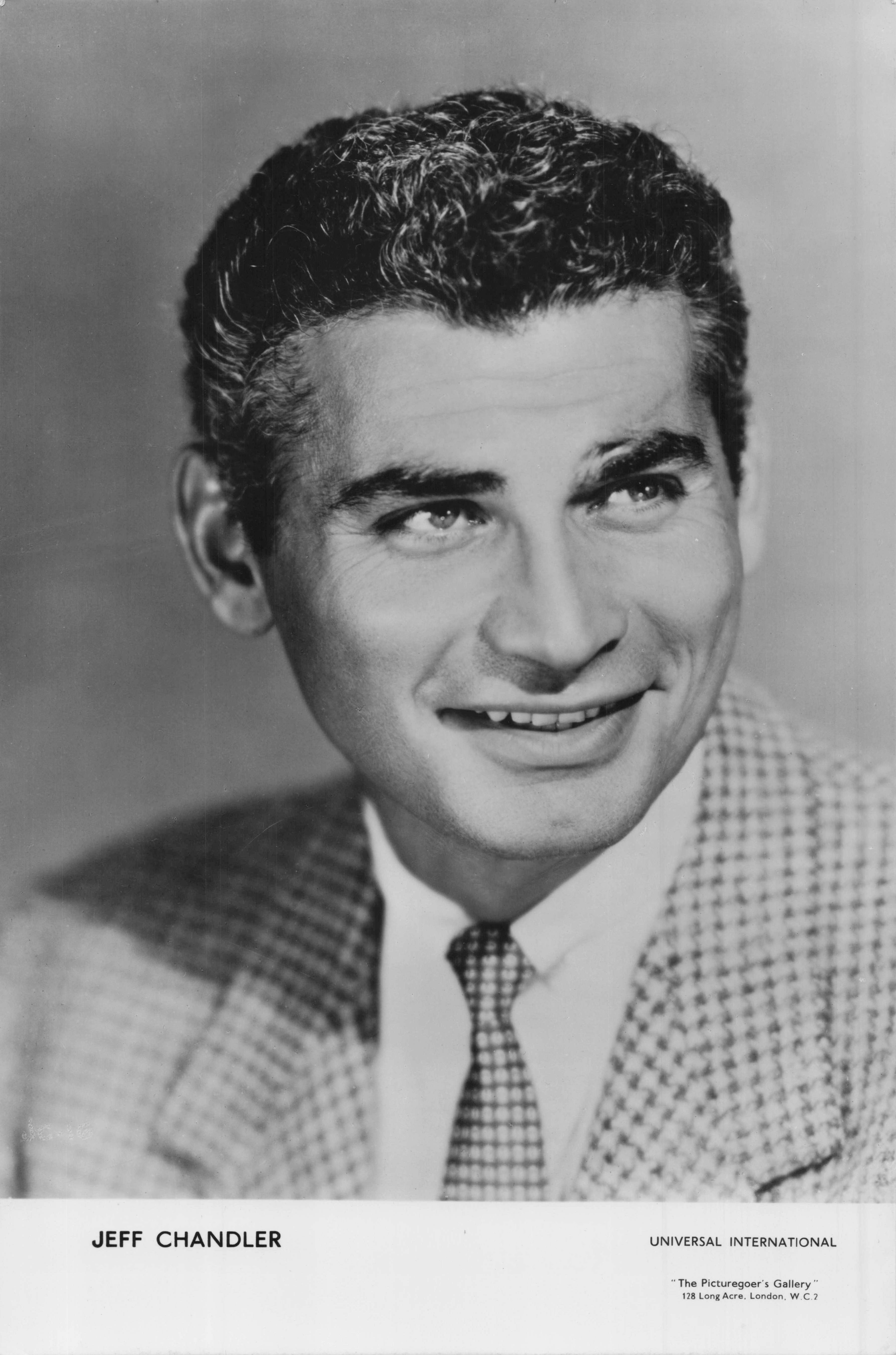 Jeff Chandler Universal Film Large Vintage Picturegoer Gallery Photo Card