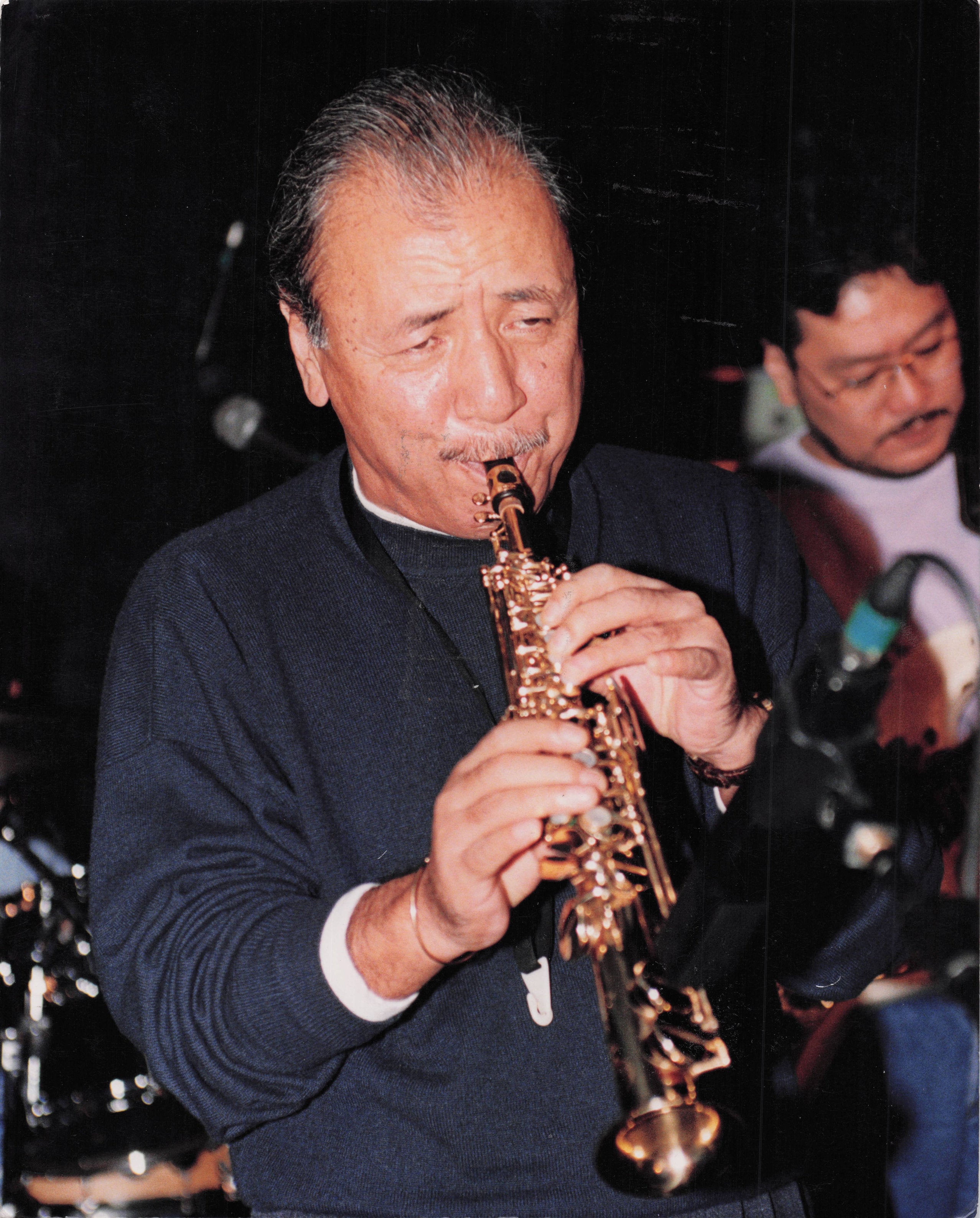Sadao Watanabe Japanese Jazz Saxophonist UK 1991 London Visit 9x7 Press Photo