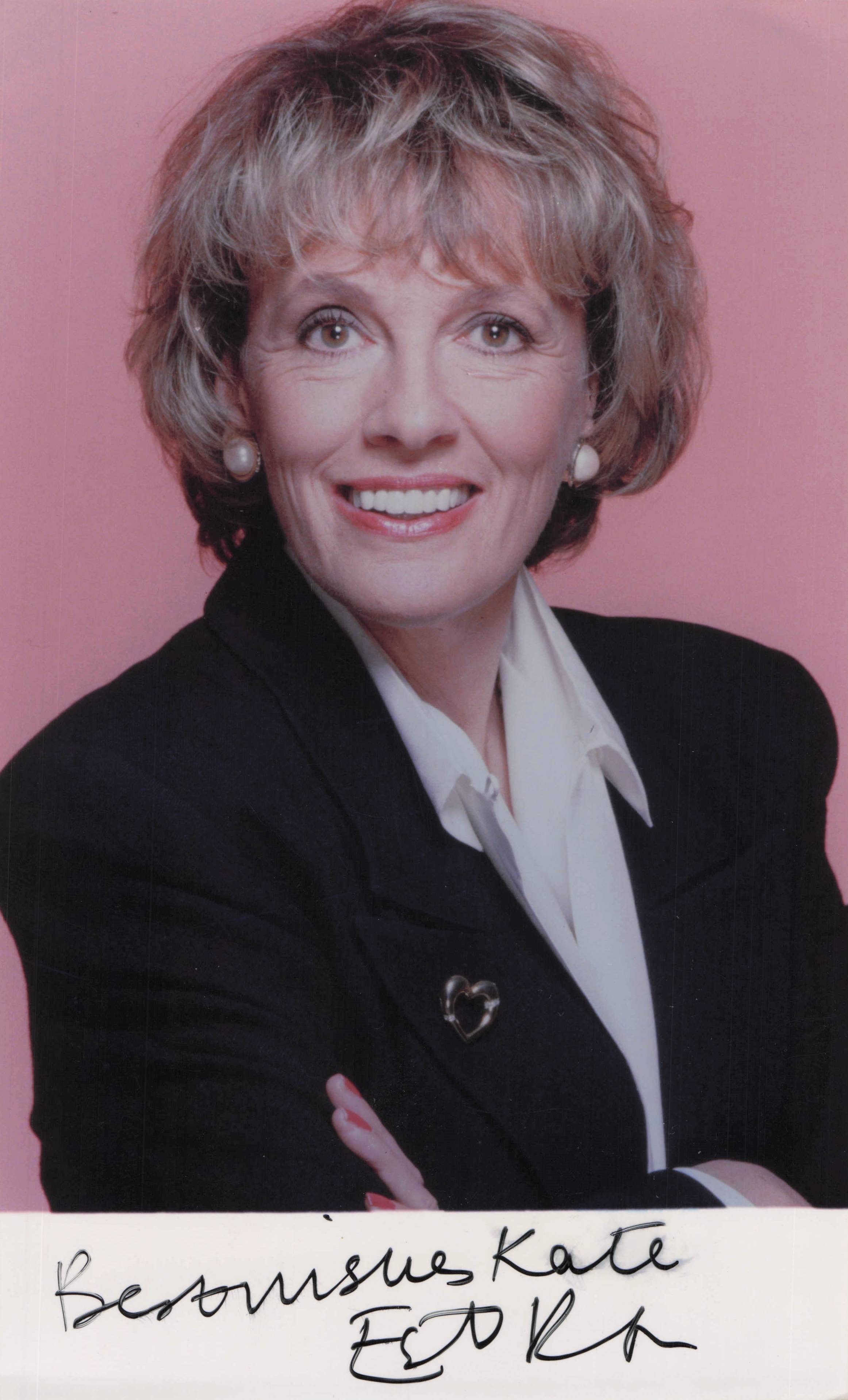 Dame Esther Rantzen BBC That's Life Hand Signed Autograph Photo