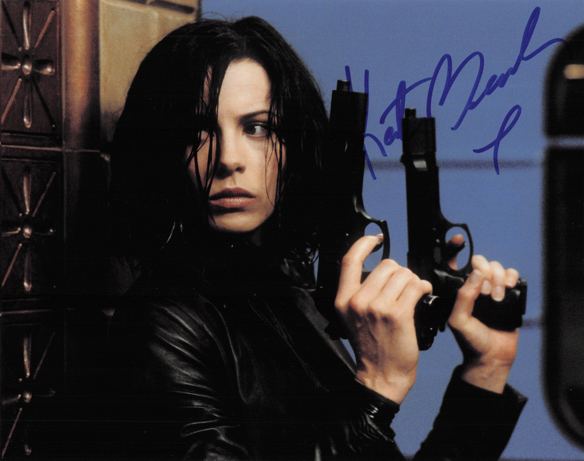 Kate Beckinsdale As Sexy Vampire Underworld Film 10x8 Hand Signed Photo