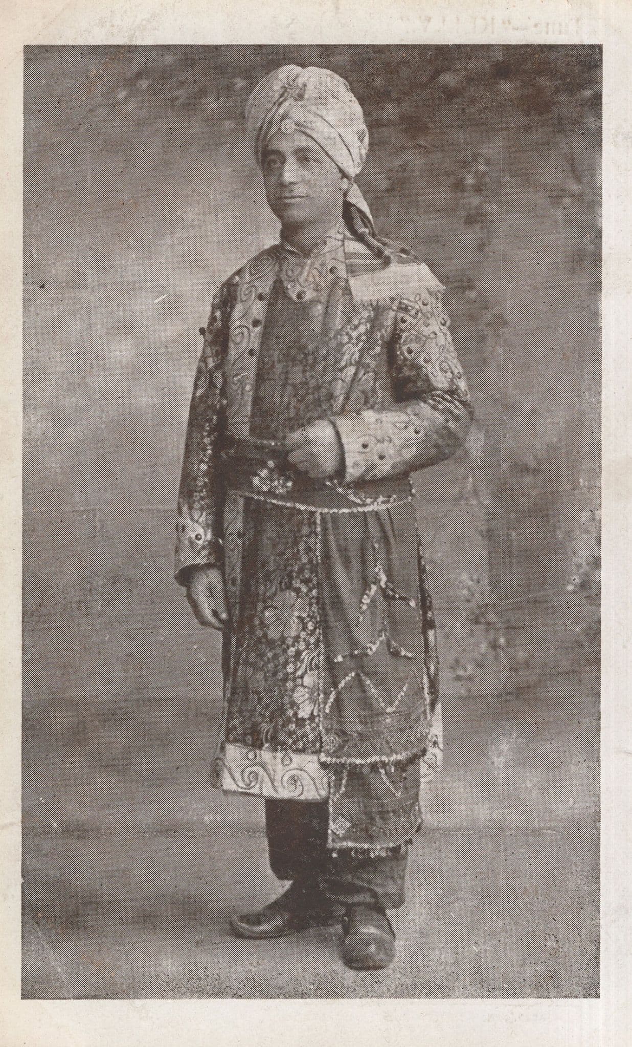 God Save The King Banjhara Indian Basso Antique Music Postcard