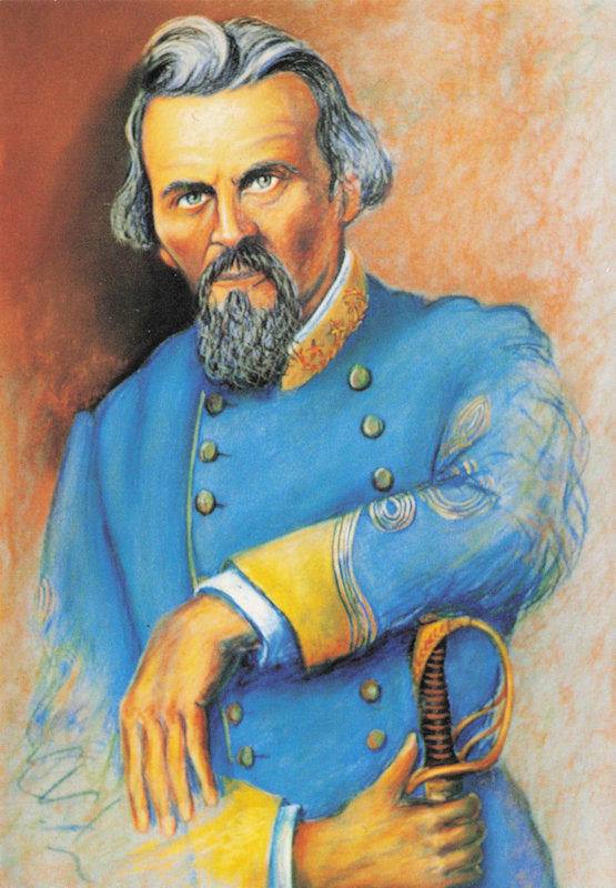 Nathan Bedford Forrest Old American Slave Trader Ku Klux Klan Painting Postcard