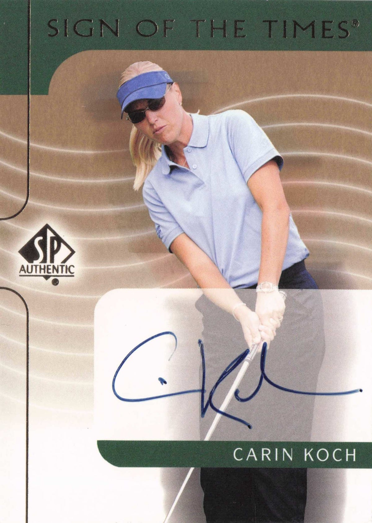 Carin Koch Sign Of The Times Hand Signed 2001 SP Golf Autograph Card