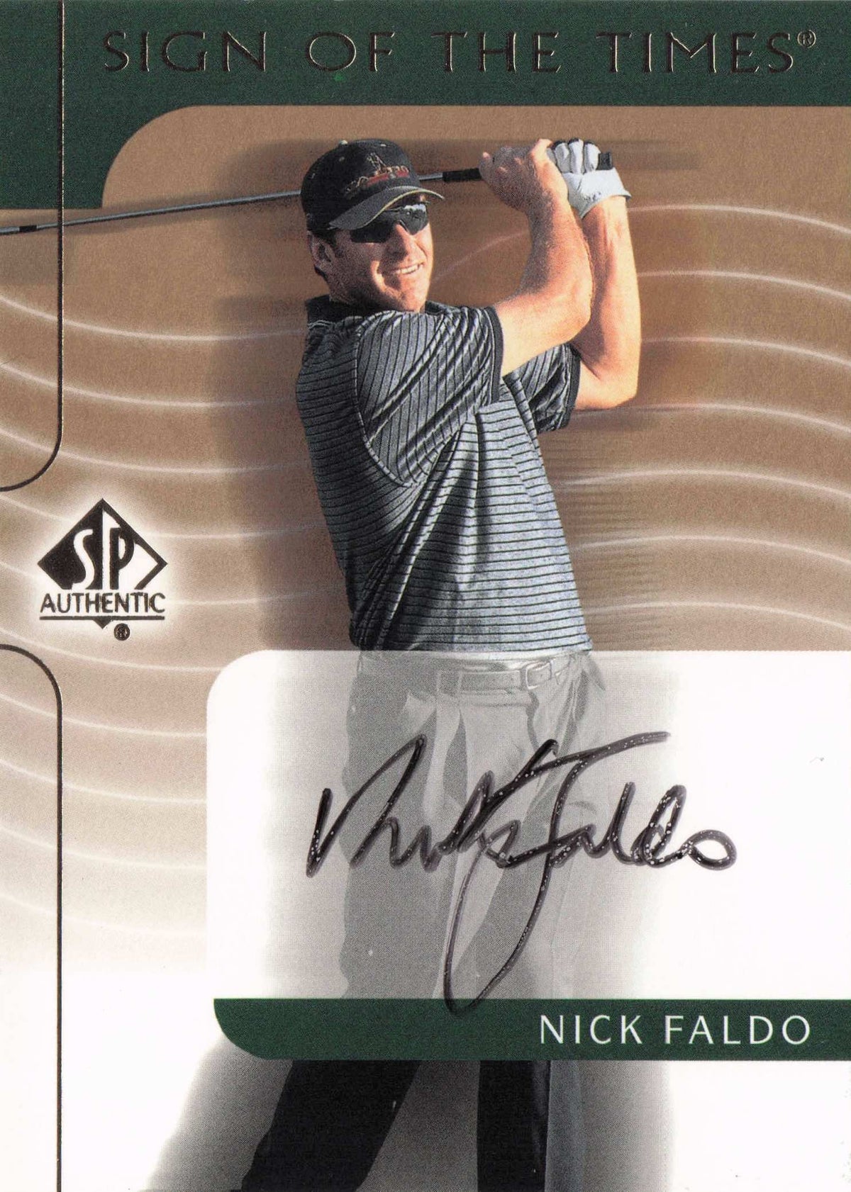 Nick Faldo 2003 Sign Of The Times Rare Hand Signed Golf Autograph Card