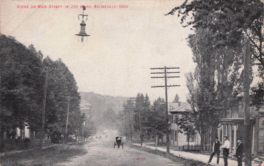230 Ward Main Street Salineville Ohio USA Old Rare Postcard