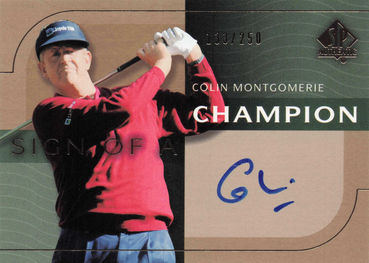 Colin Montgomerie Sign Of A Champion SCARCE Hand Signed Golf Autograph Card