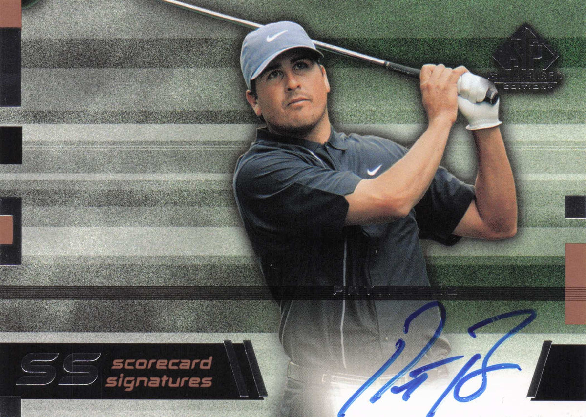 Pat Perez Scorecard Signatures Hand Signed Golf Autograph Photo Card