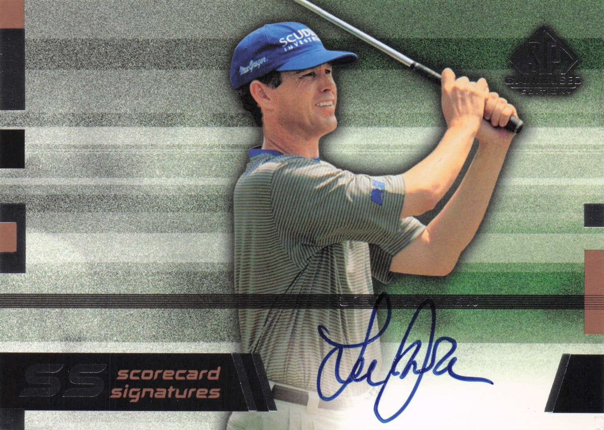 Lee Janzen SS Scorecard Signatures Golf Upper Deck Autograph Signed Card
