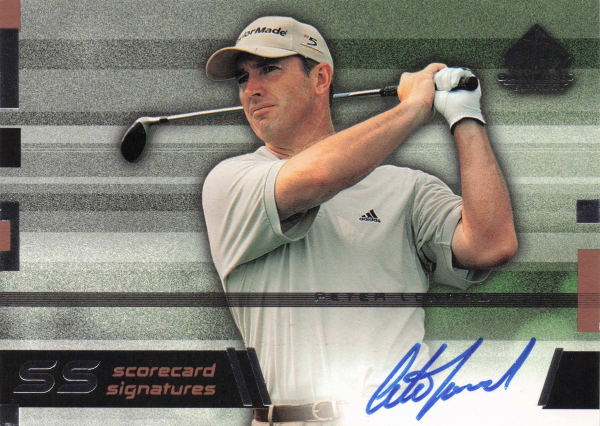 Peter Lonard SS Scorecard Signatures Golf Autograph Hand Signed Photo Card
